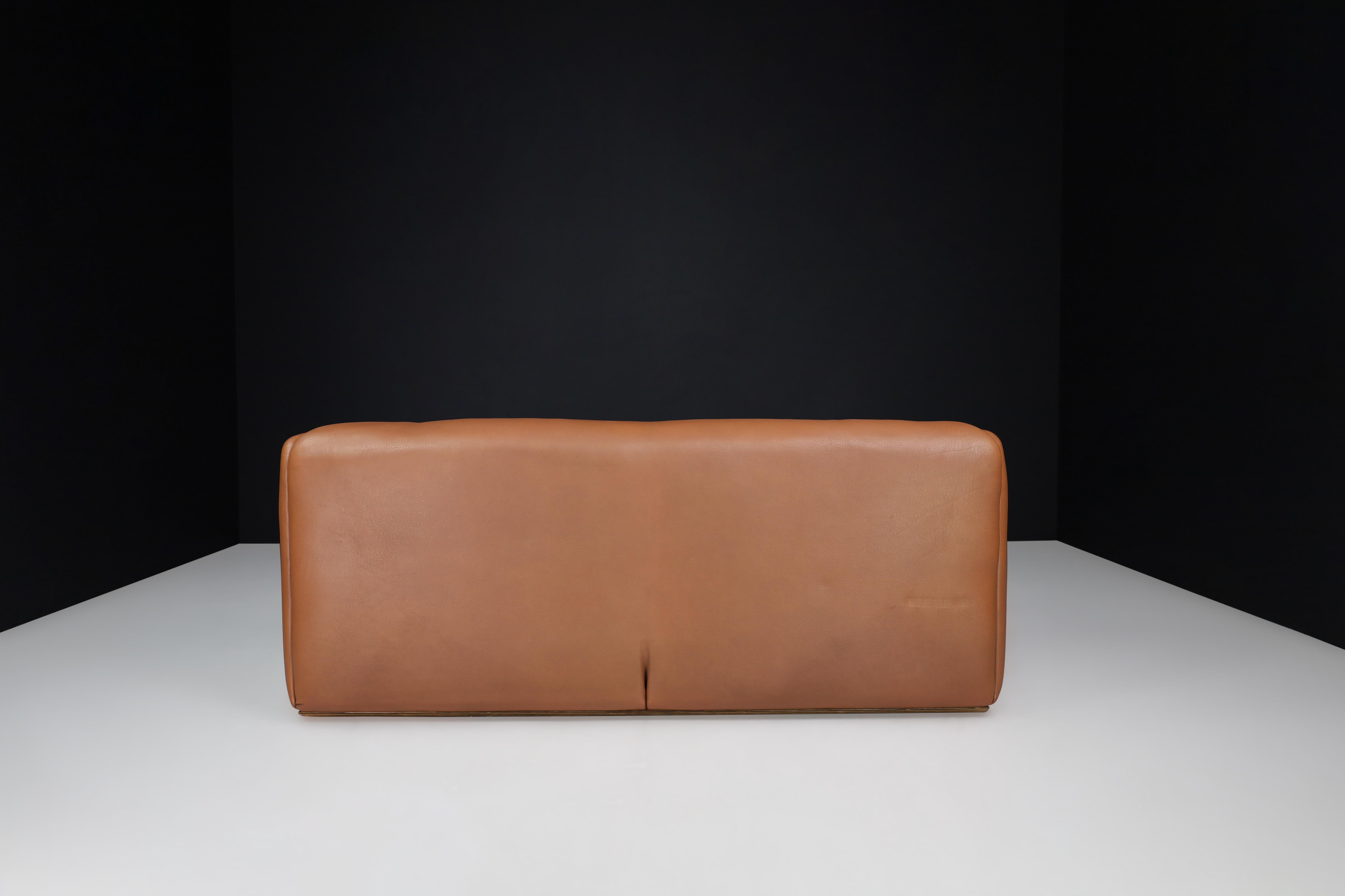 De Sede Ds-47 Brown Neck Leather Sofa from Switzerland, 1970s  For Sale 2