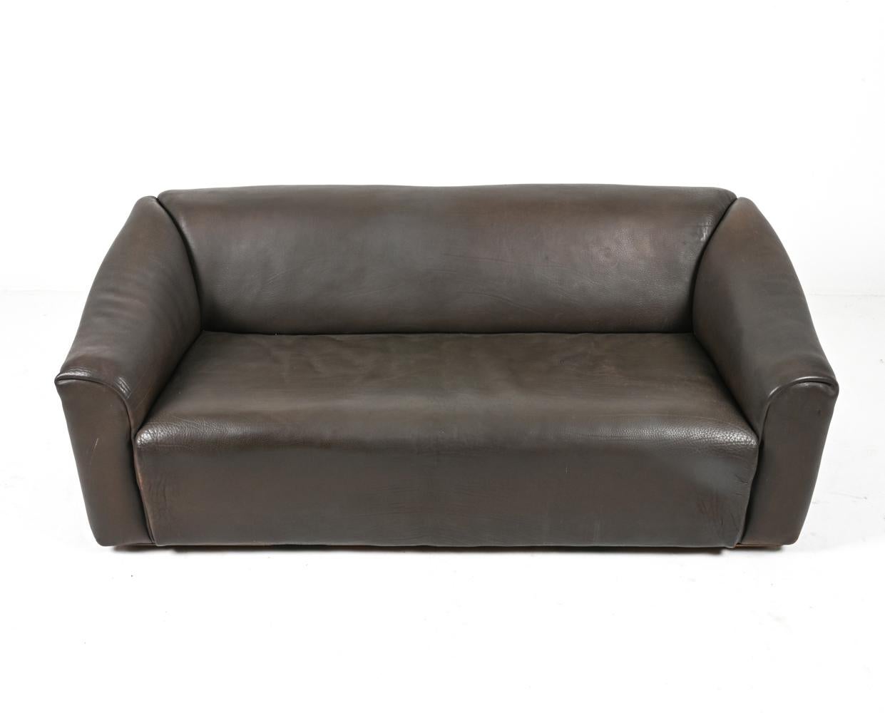 Mid-Century Modern Canapé De Sede DS-47 en cuir de buffle des années 1970 en vente