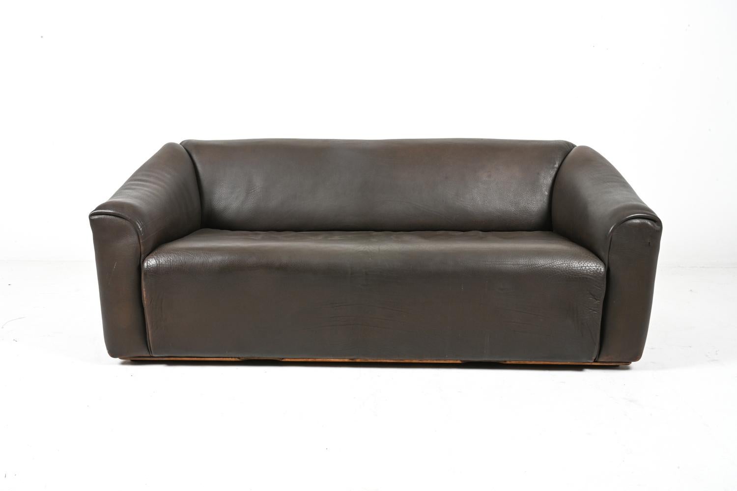 Suisse Canapé De Sede DS-47 en cuir de buffle des années 1970 en vente
