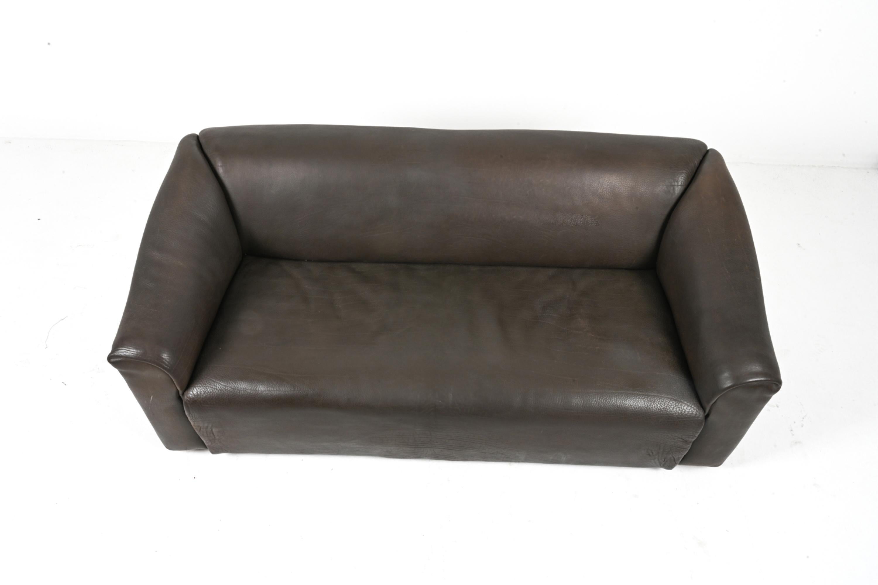 Cuir Canapé De Sede DS-47 en cuir de buffle des années 1970 en vente