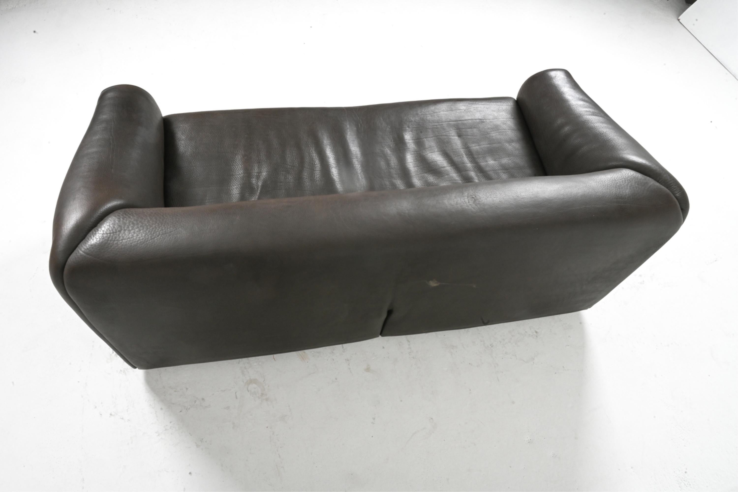 Canapé De Sede DS-47 en cuir de buffle des années 1970 en vente 1