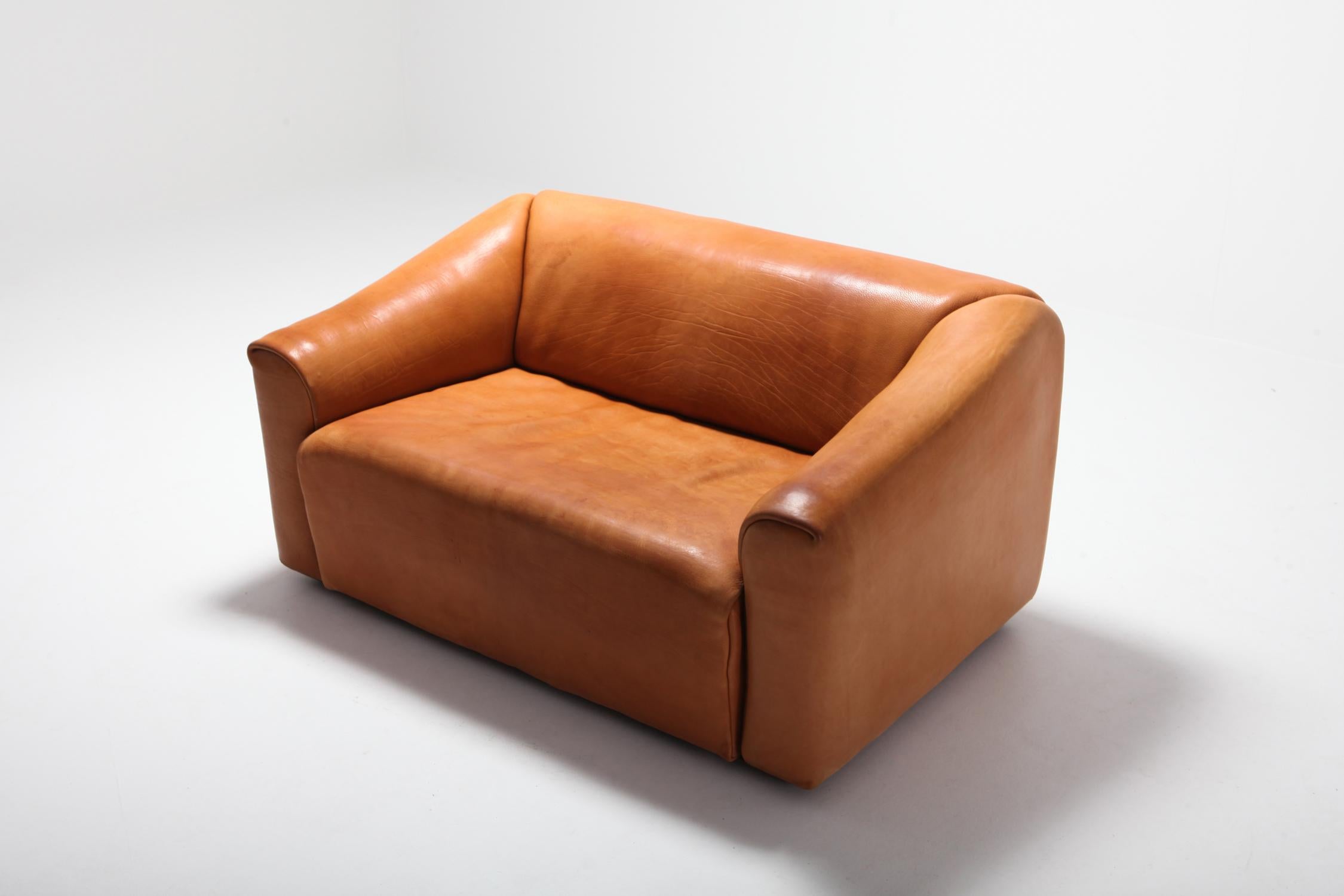 Swiss De Sede DS 47 Cognac Leather Sofa