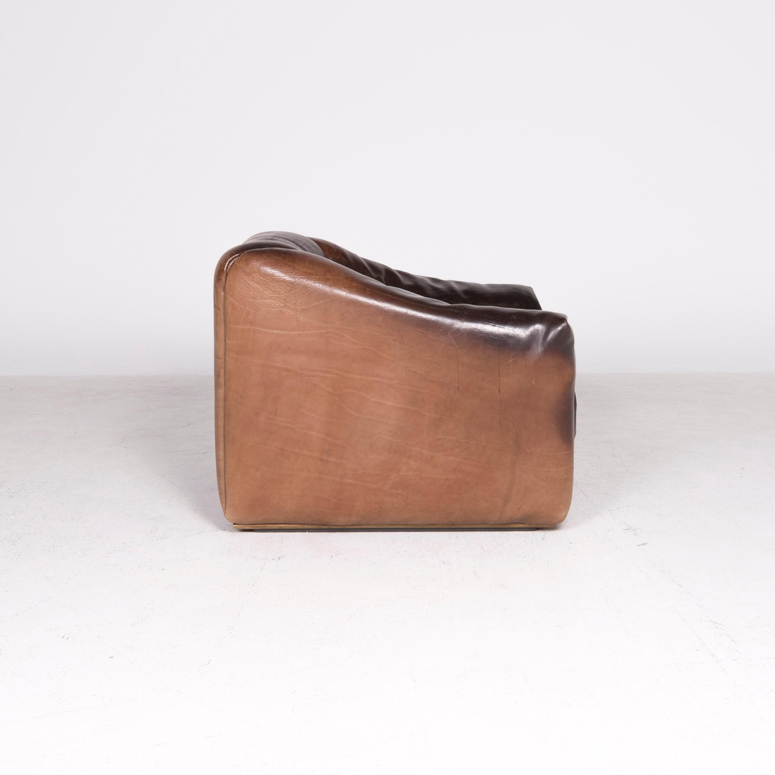 De Sede DS 47 Designer Leather Armchair Brown Genuine Leather Aniline (Leder) im Angebot