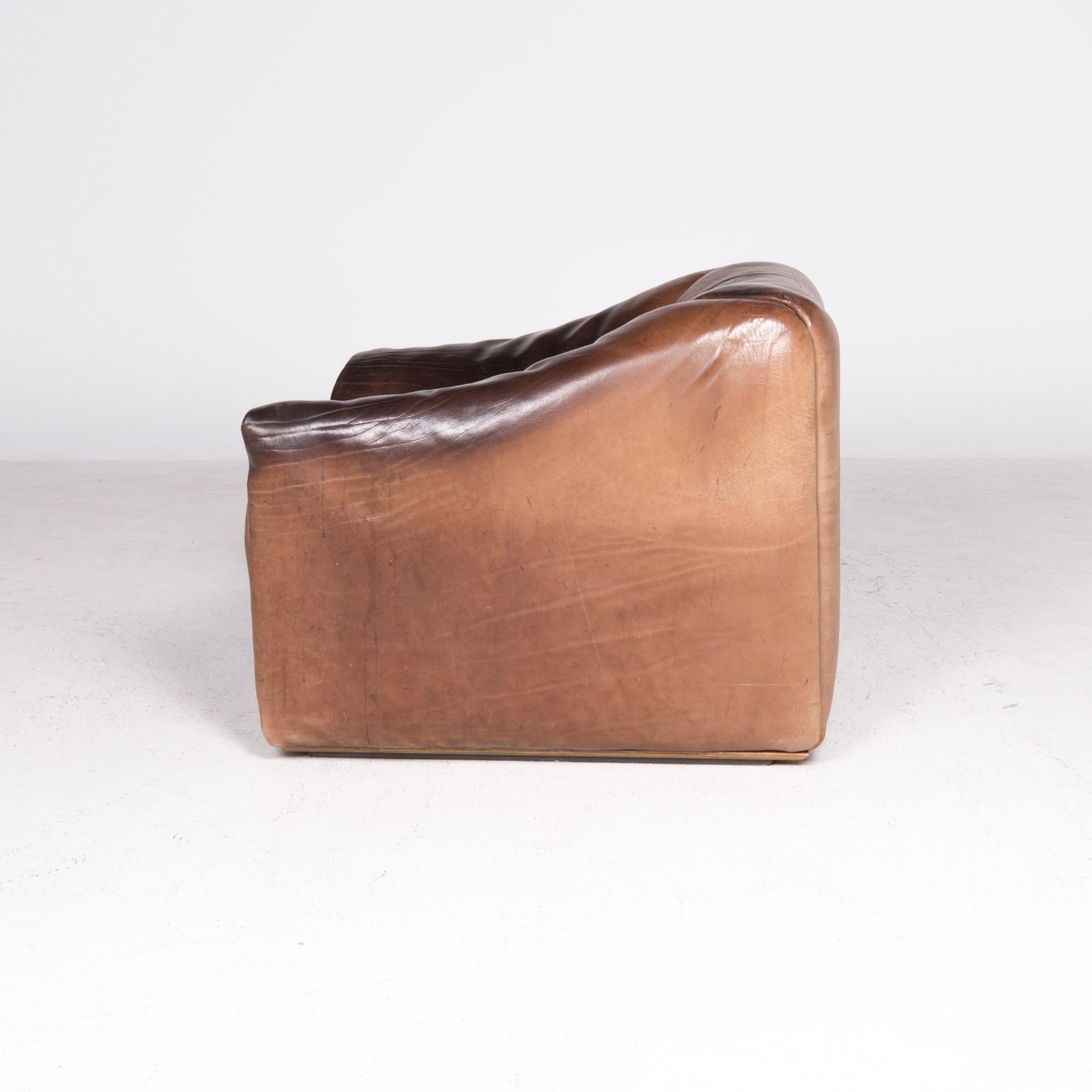 De Sede DS 47 Designer Leather Armchair Brown Genuine Leather Aniline im Angebot 2