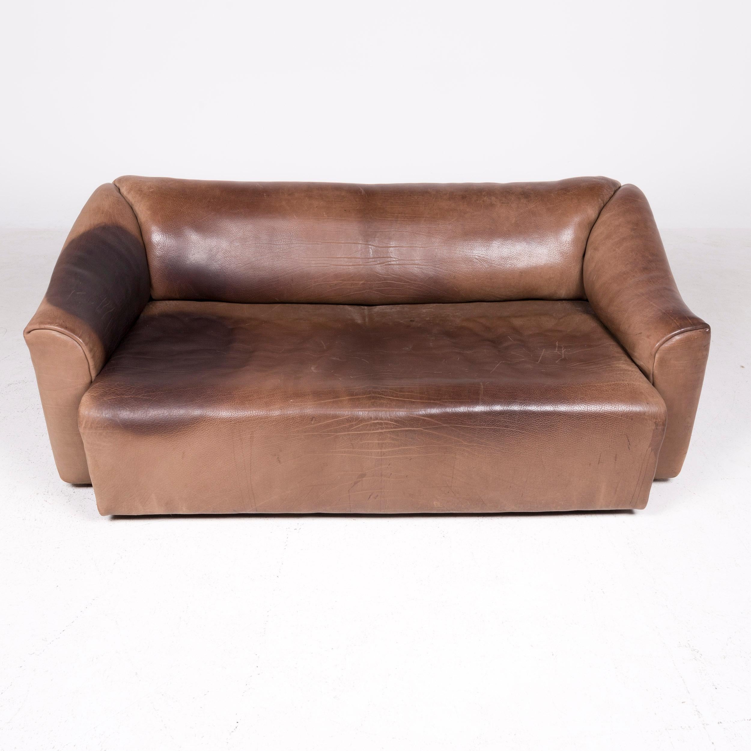 De Sede DS 47 Designer Leather Sofa 47 Genuine Leather Three-Seat Couch Anilin 1