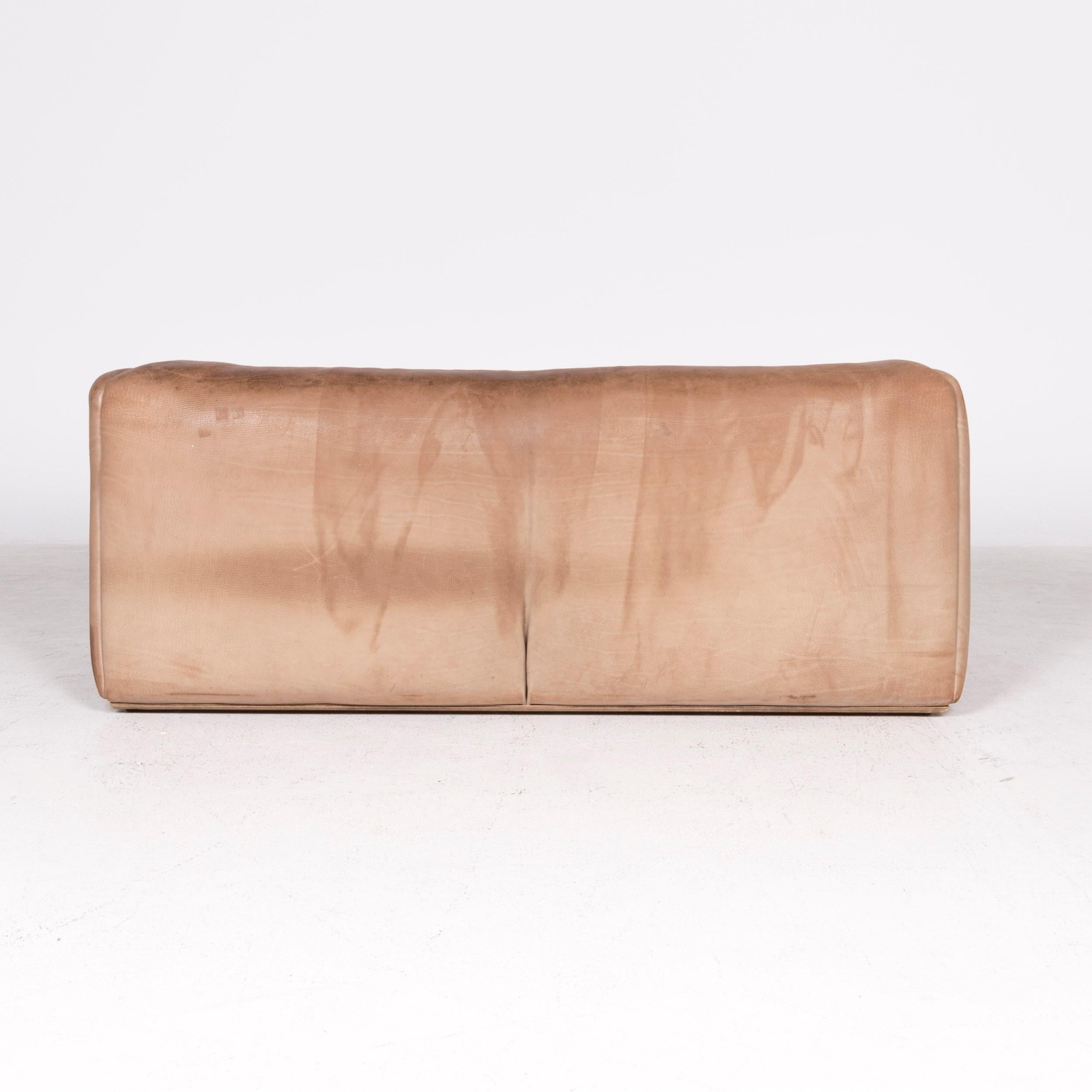 De Sede DS 47 Designer Leather Sofa 47 Genuine Leather Three-Seat Couch Anilin 3