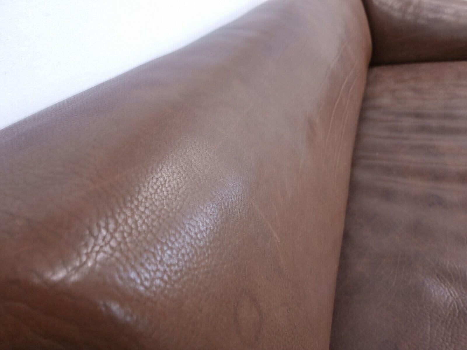 Cuir De Sede ds 47 Designersofa Echtledersofa Echtledercouch desede in braun Braun en vente