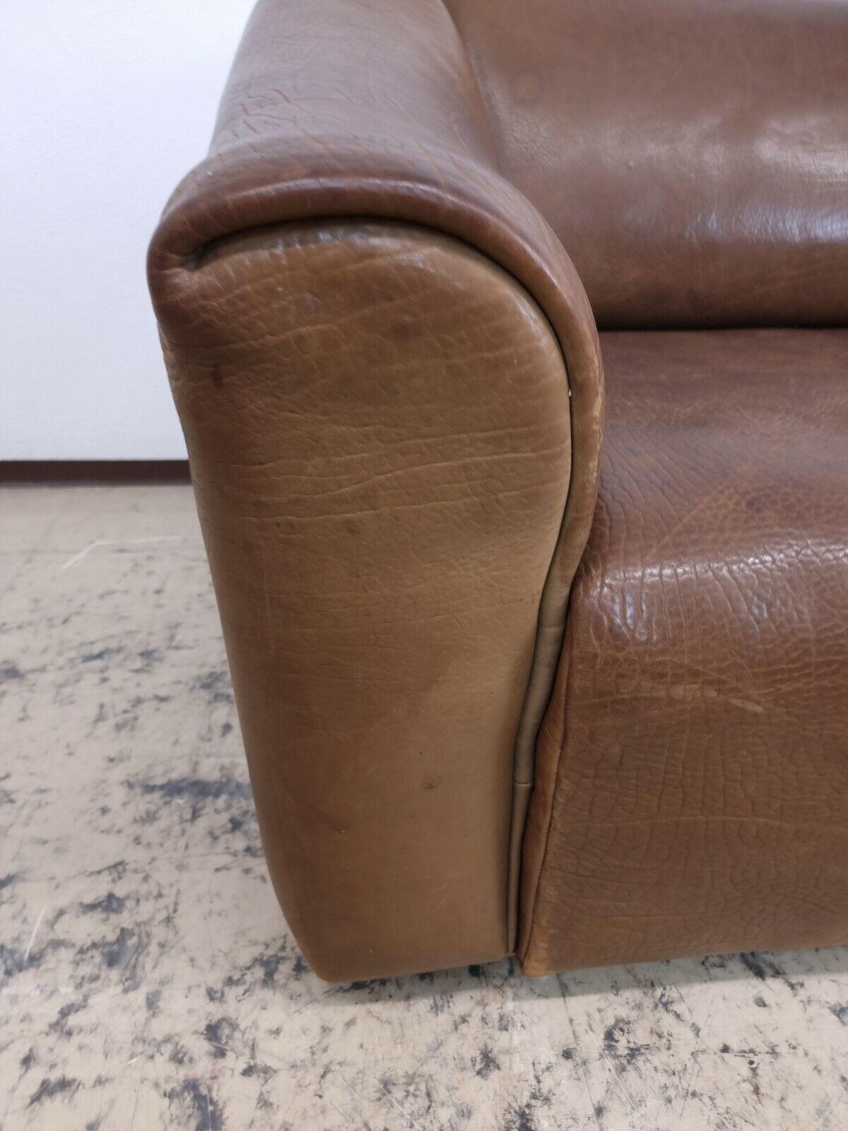De Sede ds 47 Designersofa Echtledersofa Echtledercouch desede in braun Braun en vente 2
