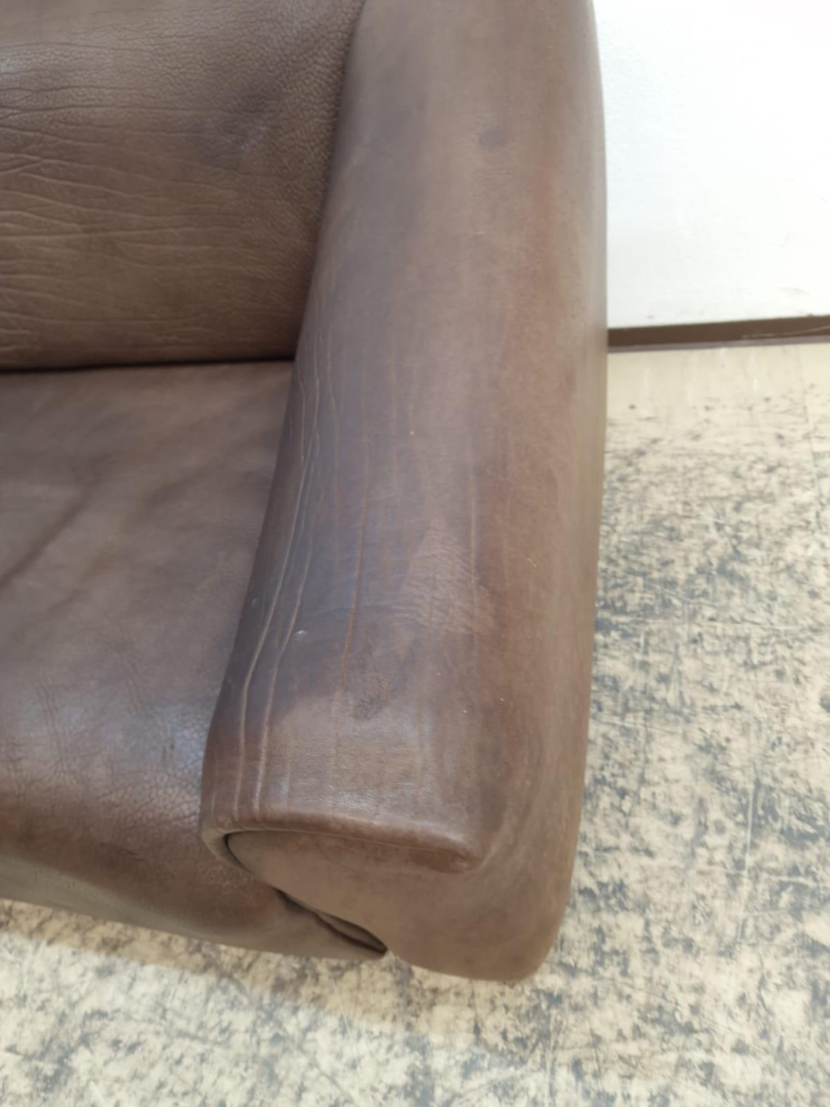De Sede Ds 47 Echtledersofa Neckleder Braun Vintage im Angebot 4