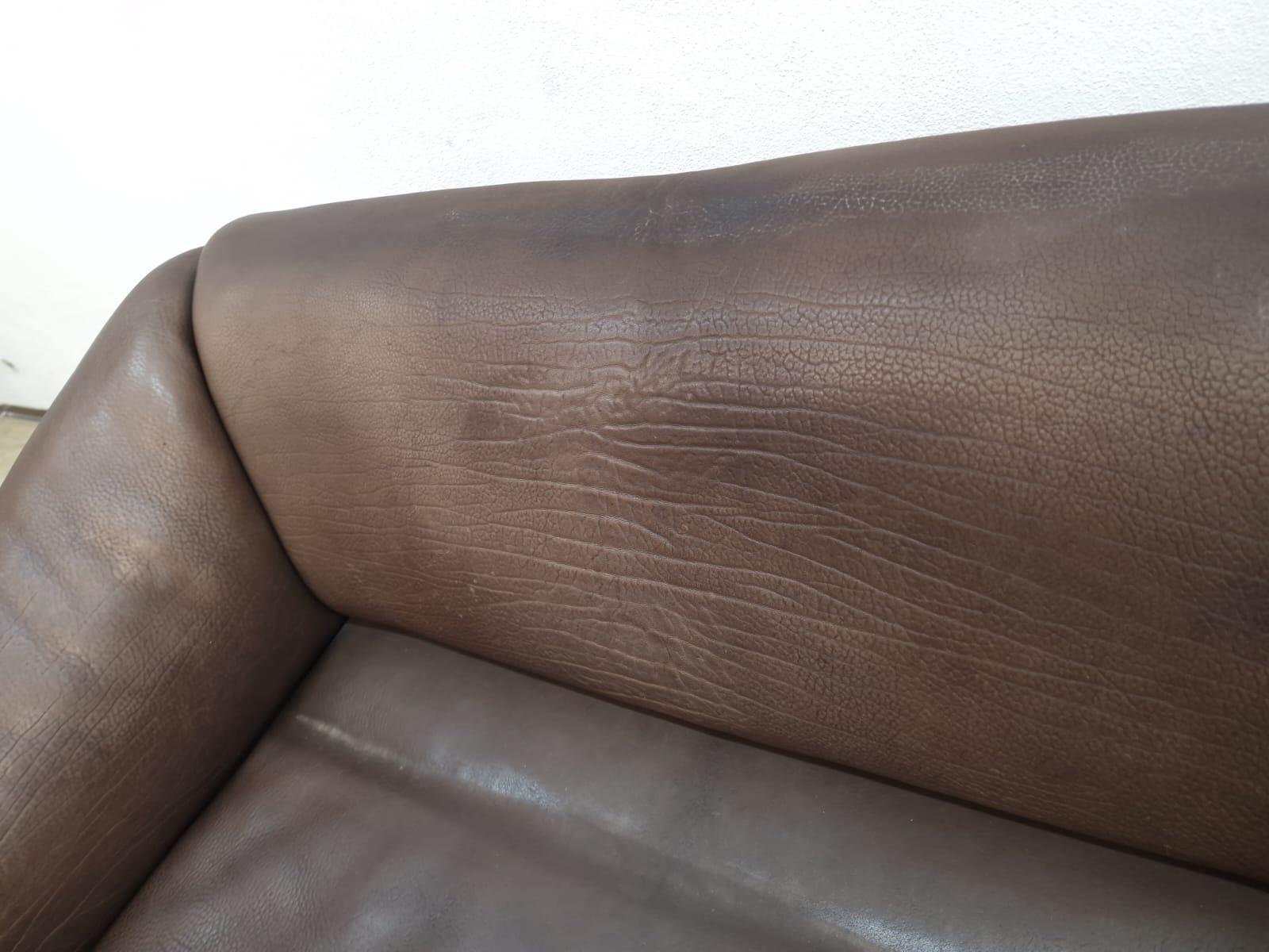 De Sede Ds 47 Echtledersofa Neckleder Braun Vintage (Leder) im Angebot