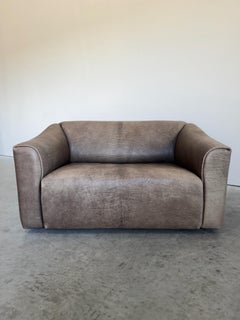 De Sede DS-47 Grey Neck Leather Two Seat Sofa
