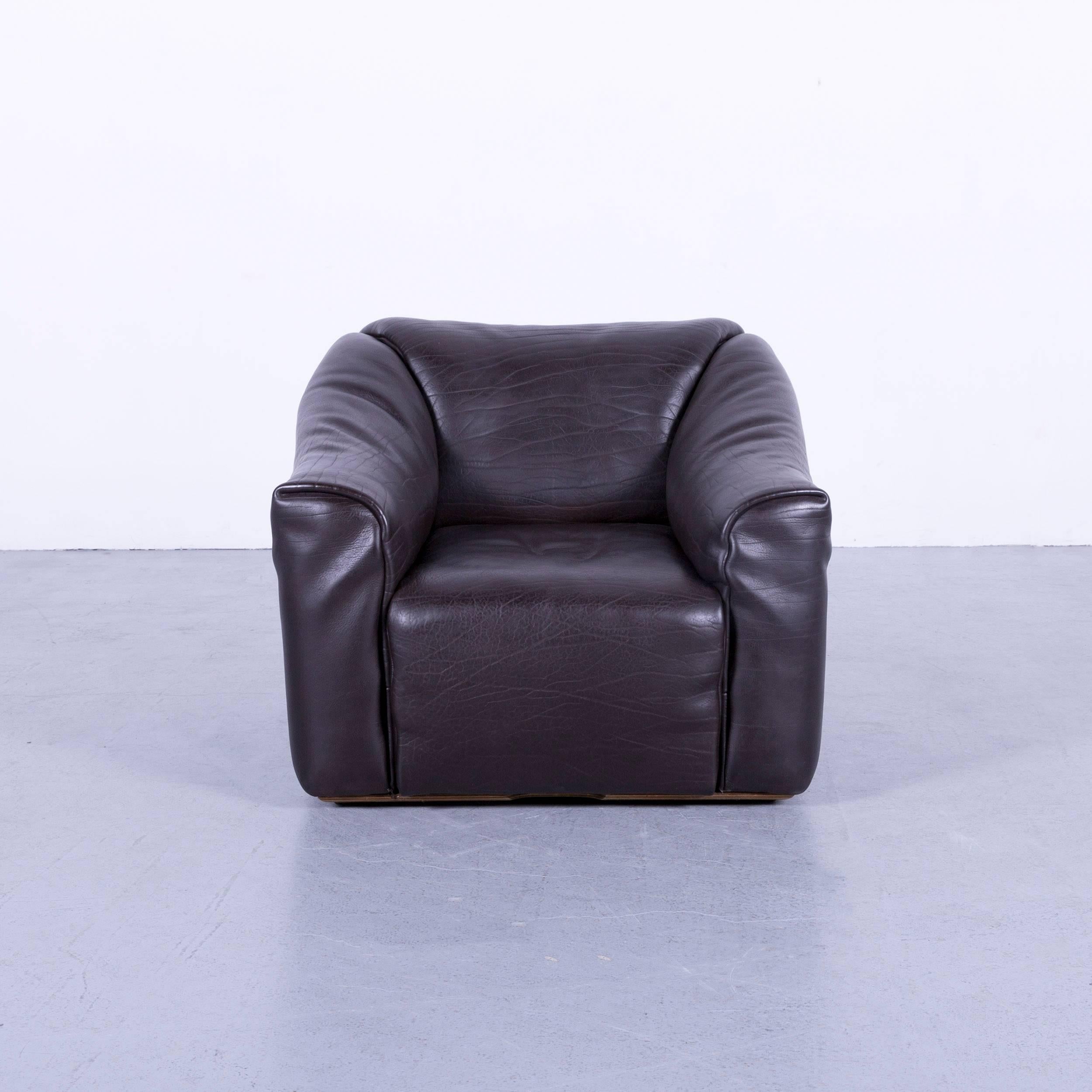 Swiss De Sede DS 47 Leather Armchair Brown One-Seat Function