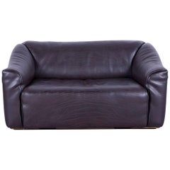 De Sede DS 47 Leather Sofa Brown Two-Seat Couch