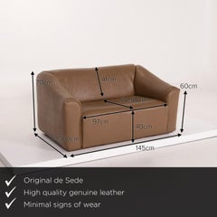 De Sede Ds 47 Leather Sofa Brown Two-Seat Function