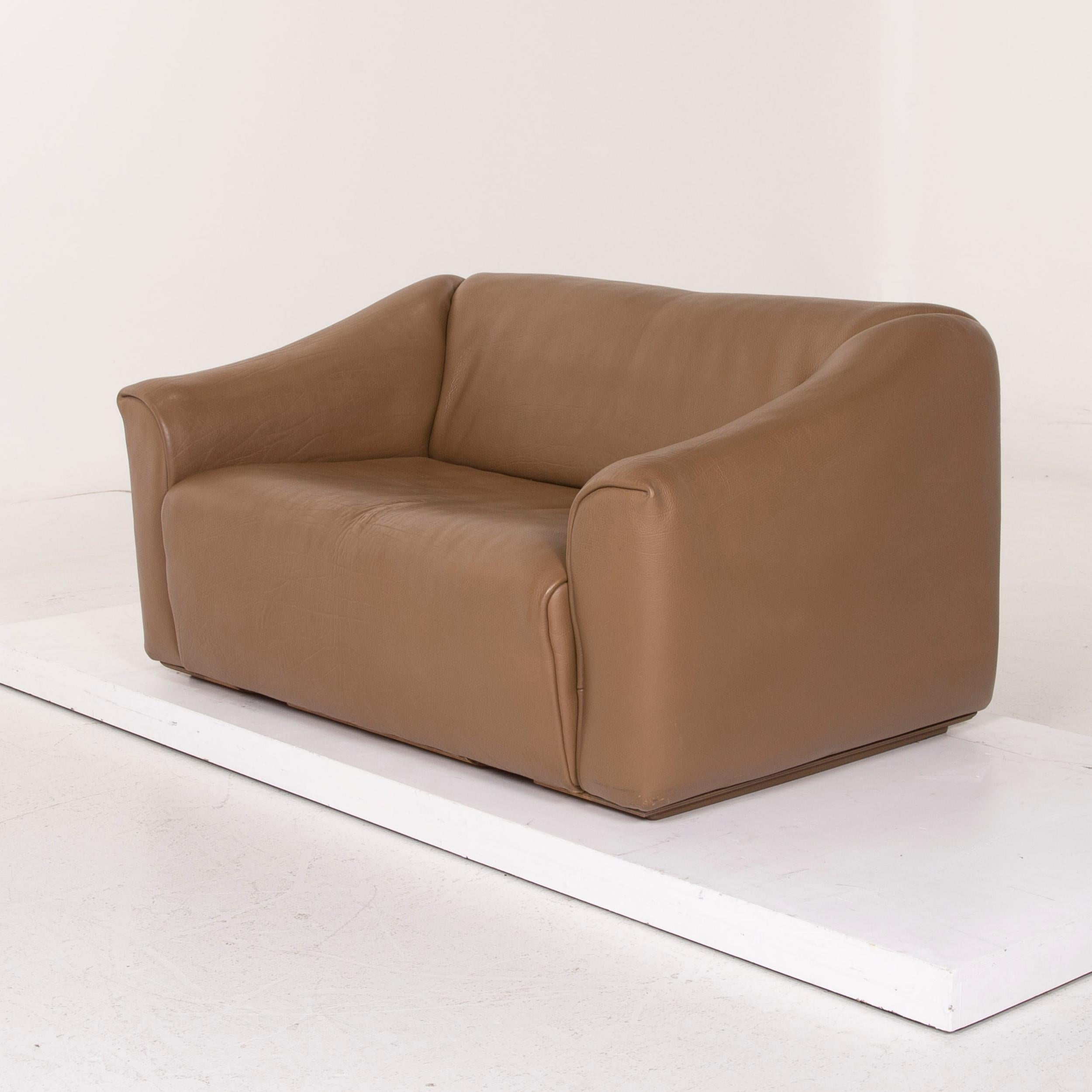 De Sede Ds 47 Leather Sofa Brown Two-Seat Function For Sale 1