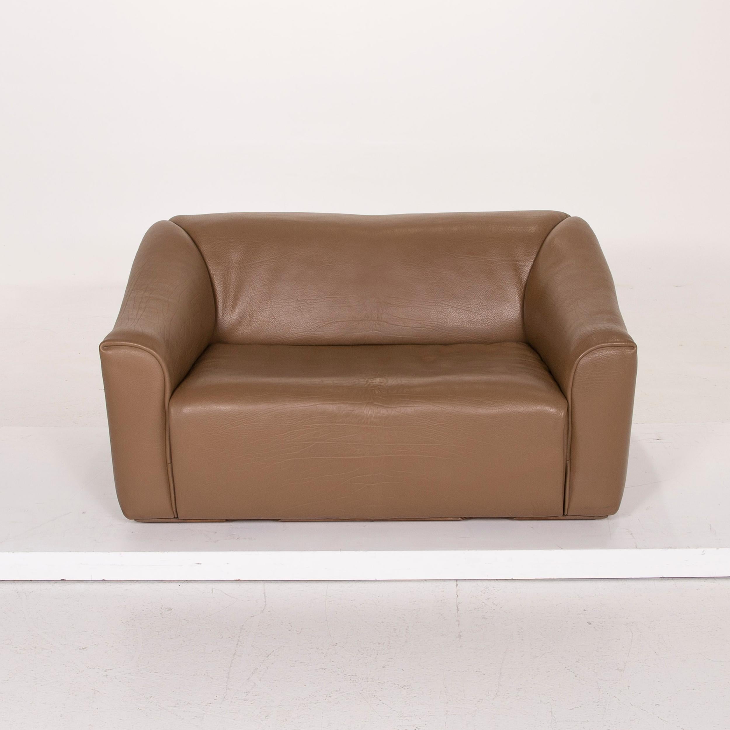 De Sede Ds 47 Leather Sofa Brown Two-Seat Function For Sale 3