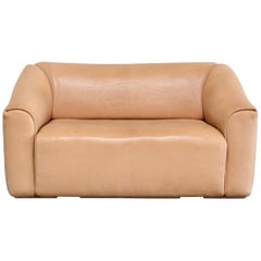 De Sede DS 47 Loveseat Neck Leather Sofa