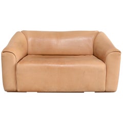 De Sede DS 47 Loveseat Neck Leather Sofa