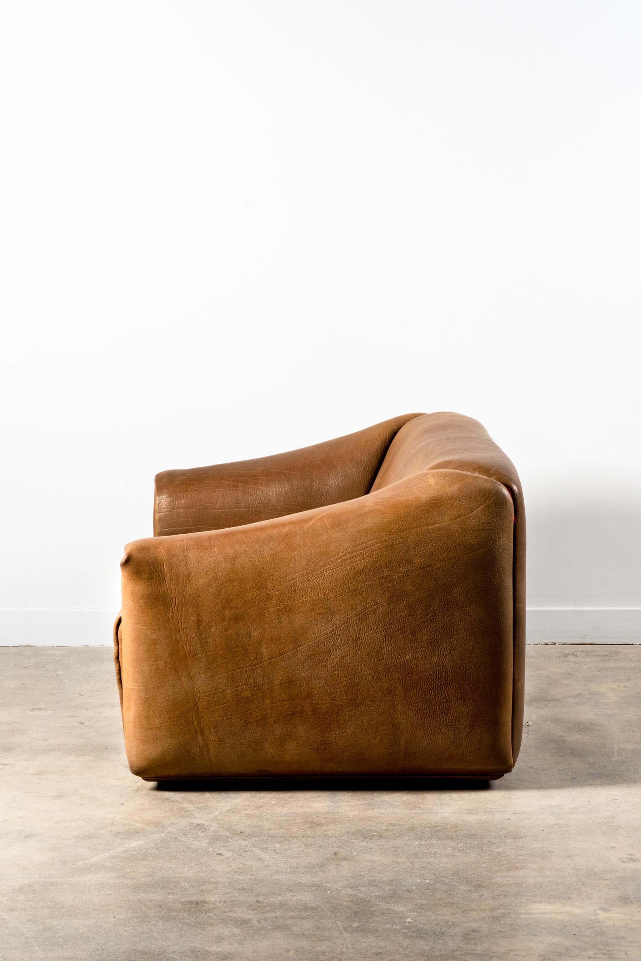 De Sede DS-47 Nackenleder 2-Sitzer Sofa (Ende des 20. Jahrhunderts) im Angebot