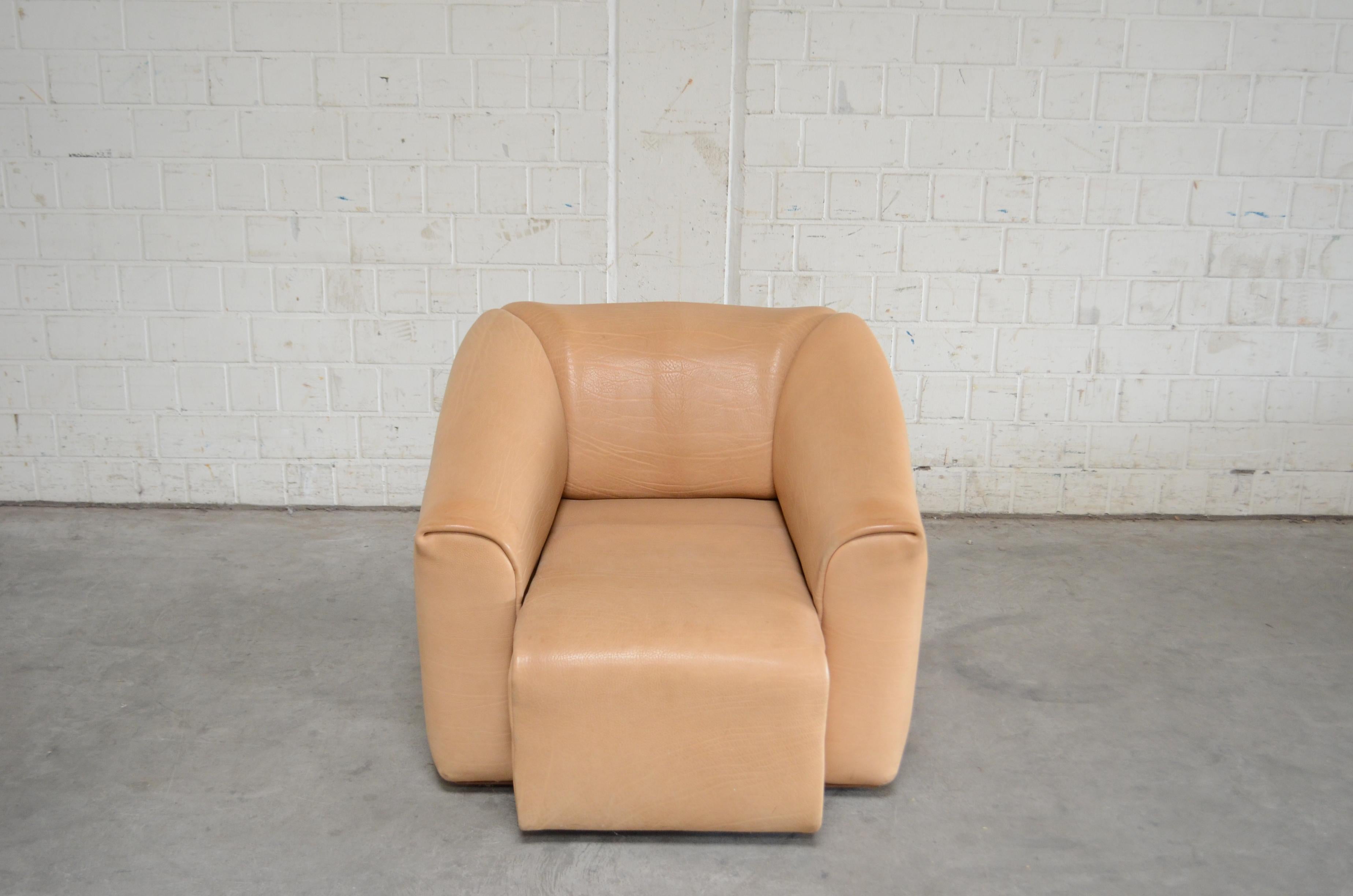 Swiss De Sede DS 47 Neck Leather Armchair