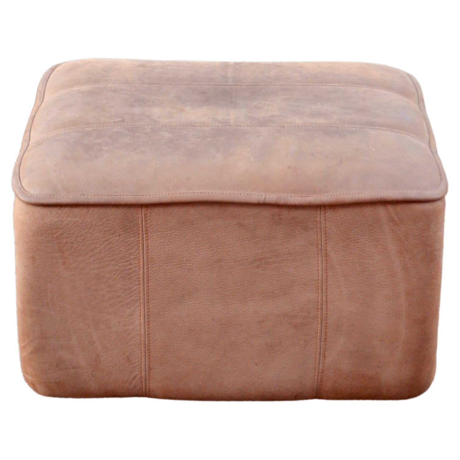 Pouf en cuir à col DS 47 De Sede en vente