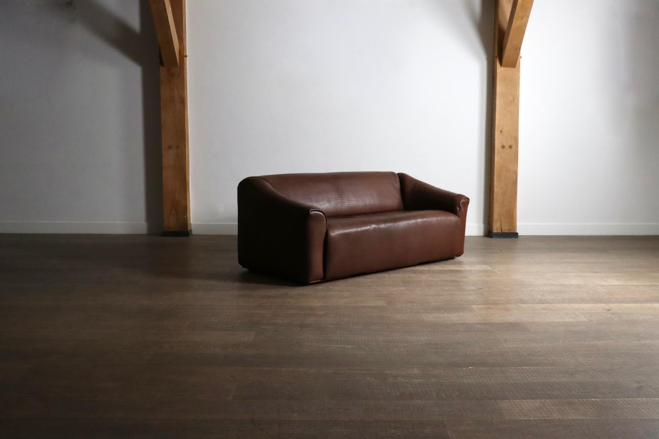 Groupe de sièges DS-47 de De Sede en cuir de buffle, années 1970 en vente 8