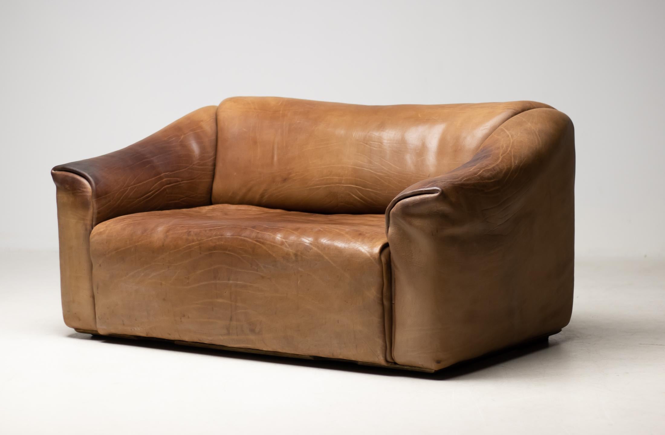 De Sede DS-47 Sofa in Brown Buffalo Leather In Good Condition In Dronten, NL