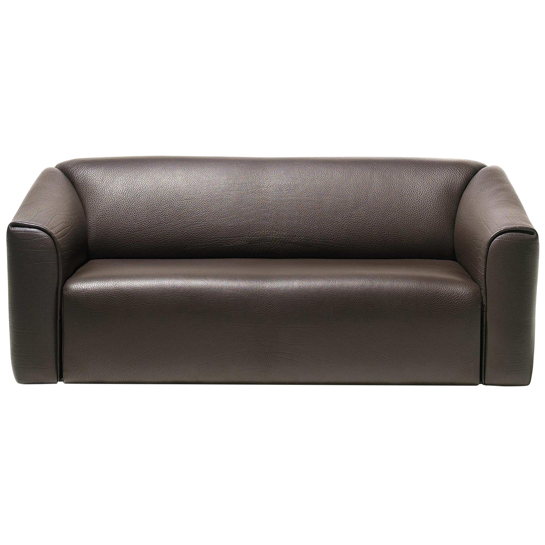 De Sede DS-47 Sofa mit brauner Lederpolsterung von Antonella Scarpitta im Angebot