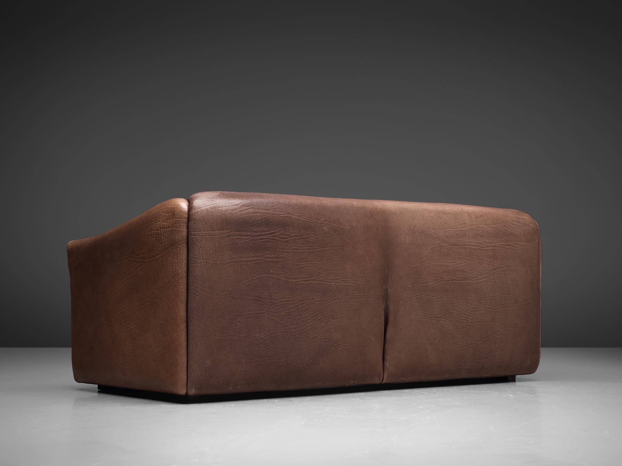 De Sede DS-47 Sofa in Dark Brown Buffalo Leather 1