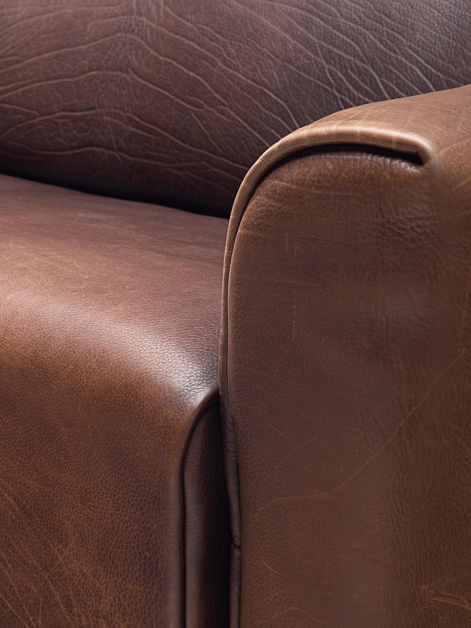 De Sede DS-47 Sofa in Dark Brown Buffalo Leather 3