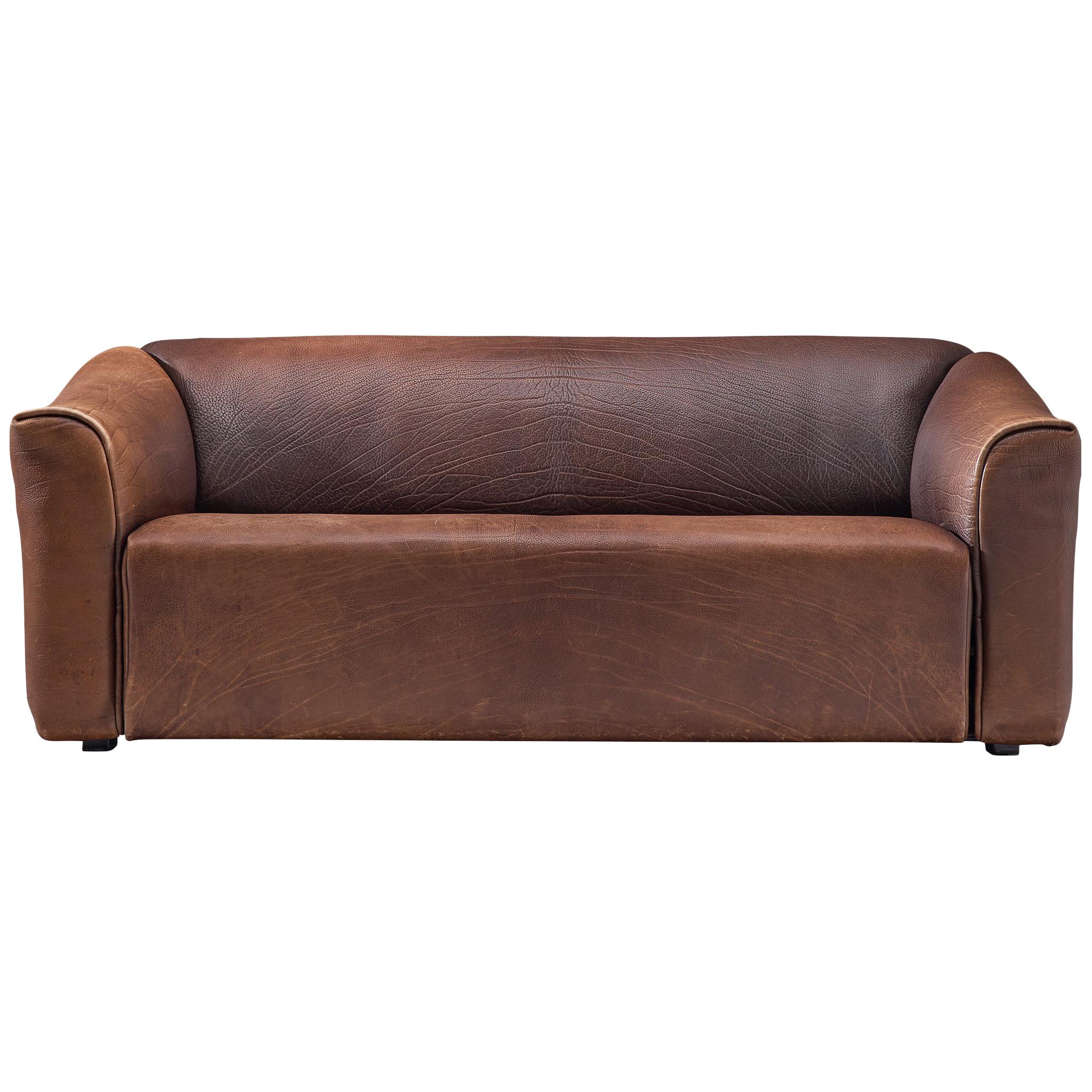 De Sede DS-47 Sofa in Dark Brown Buffalo Leather