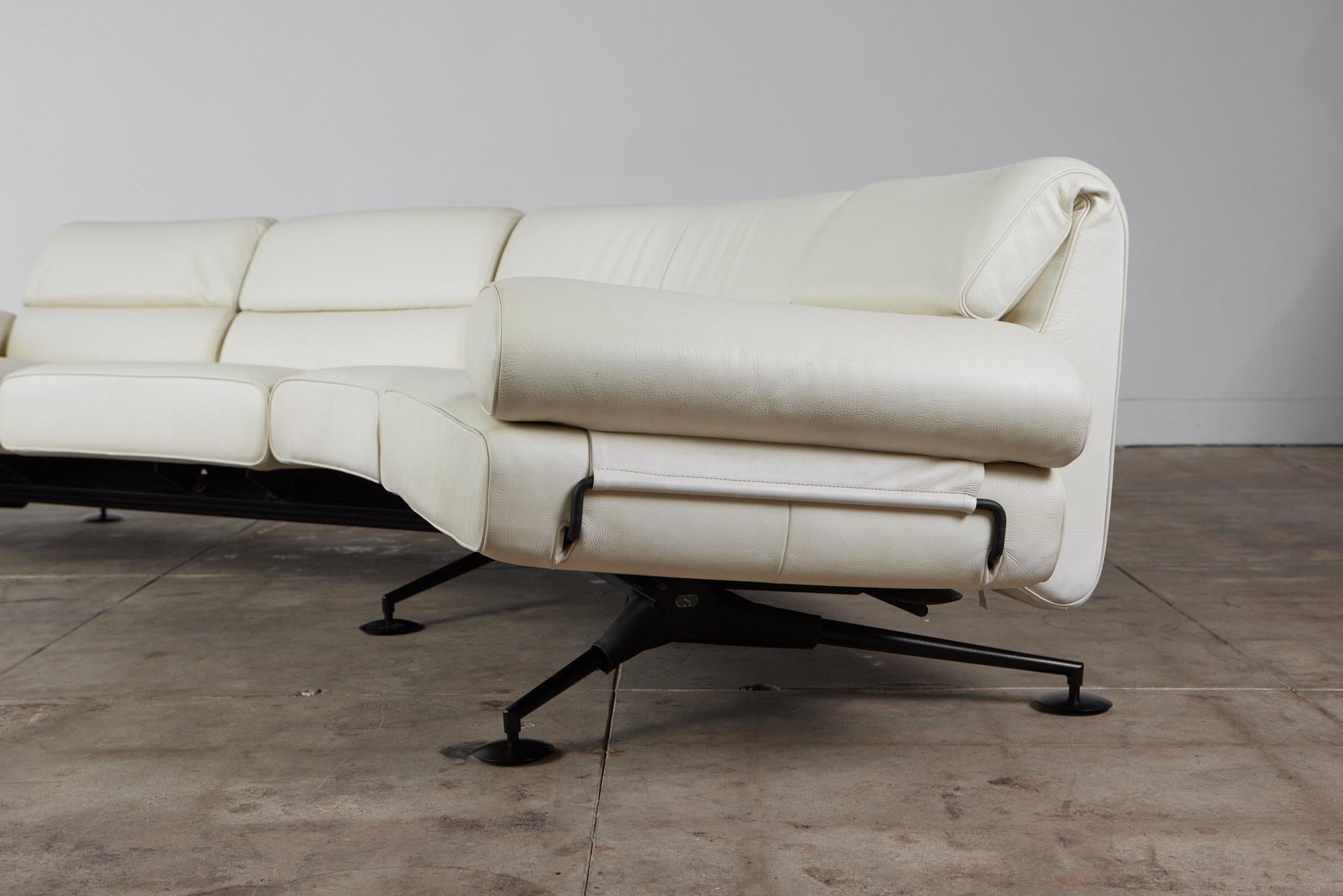 De Sede DS 470 Cream Leather Sofa 3