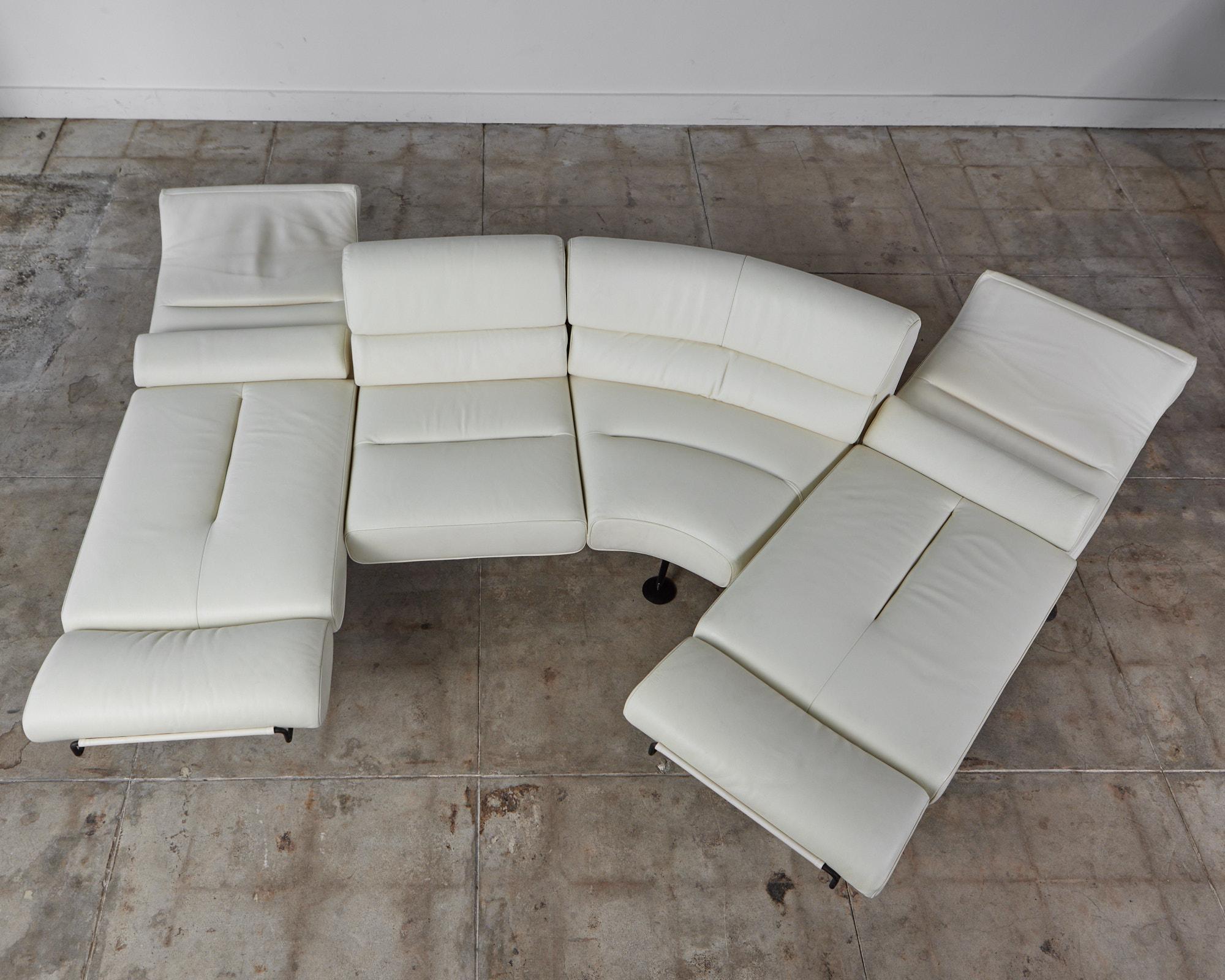 De Sede DS 470 Cream Leather Sofa 5
