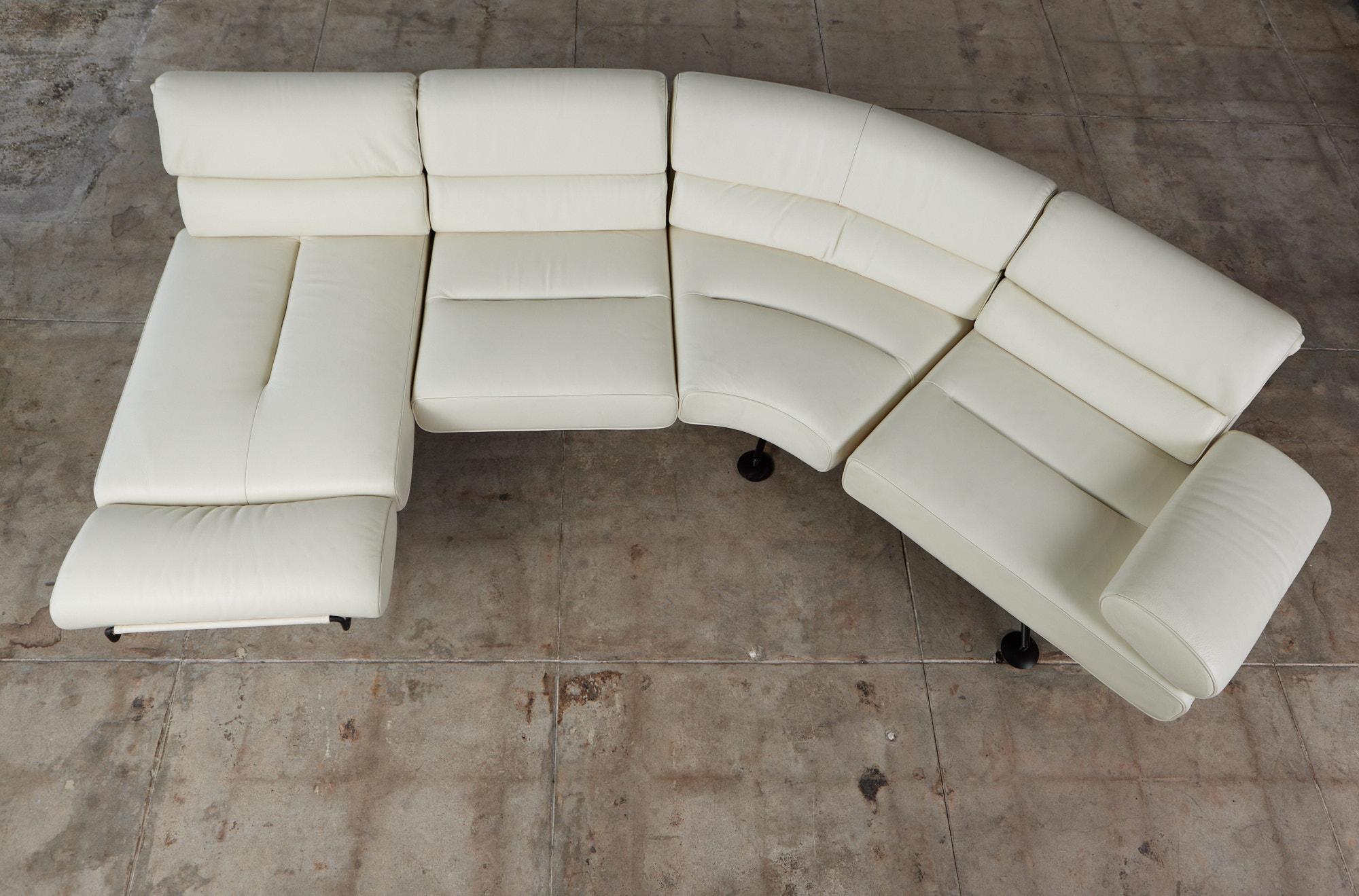 De Sede DS 470 Cream Leather Sofa 8