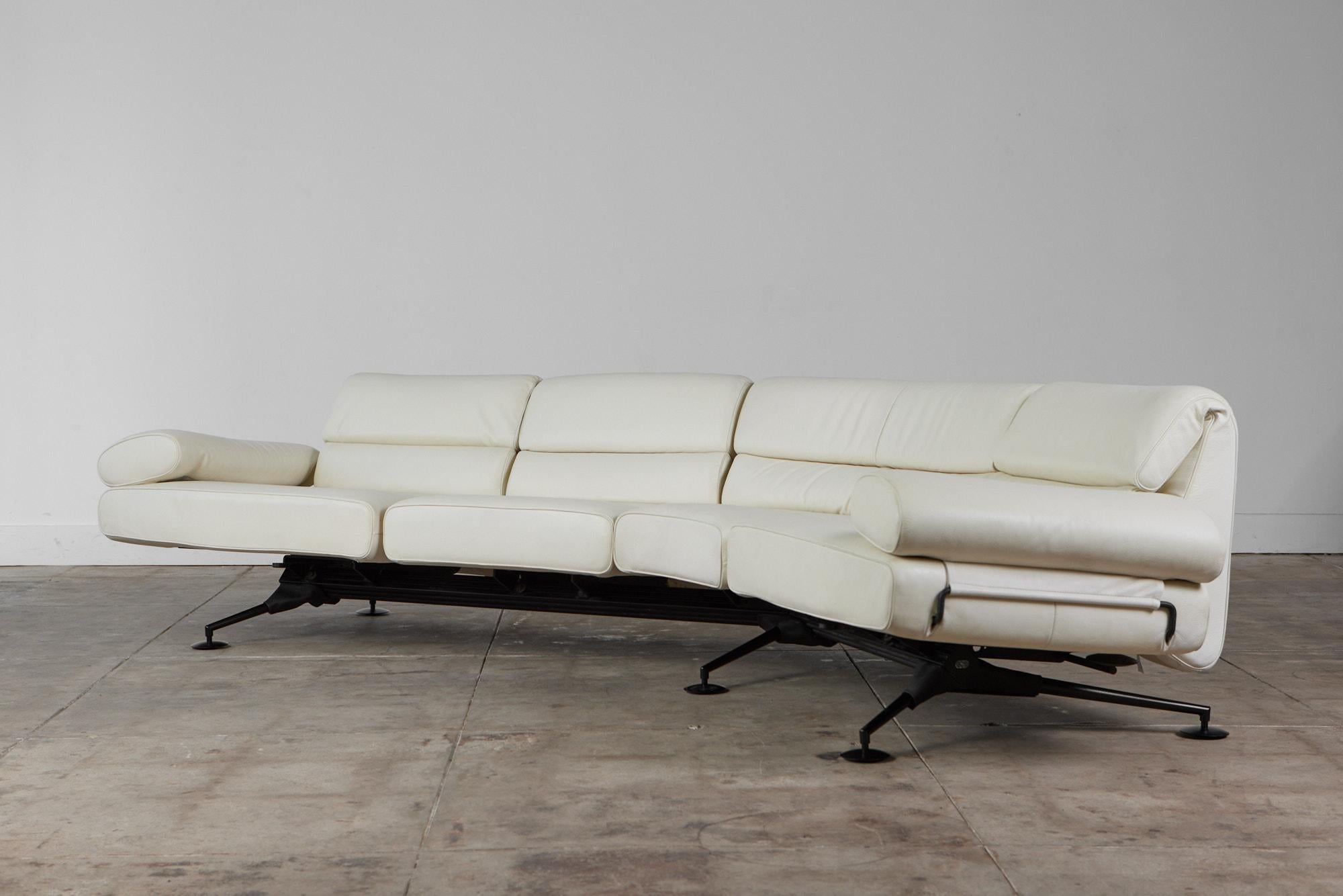 Modern De Sede DS 470 Cream Leather Sofa