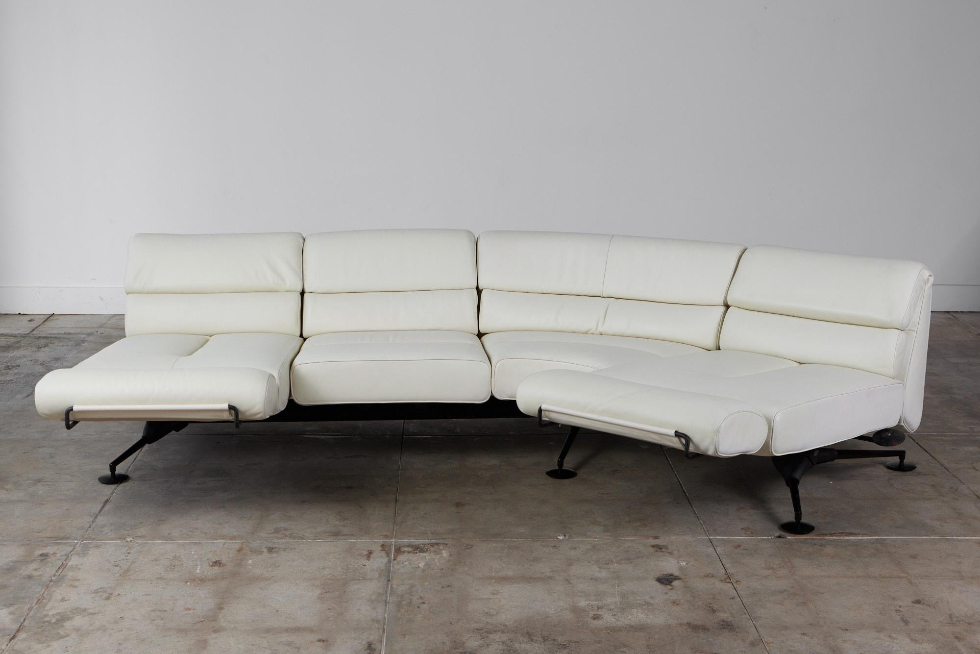 De Sede DS 470 Cream Leather Sofa 1