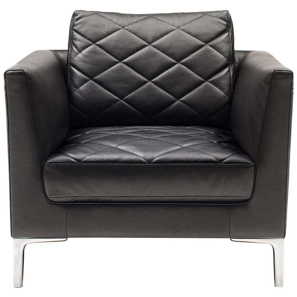 De Sede DS-48 Armchair in Black Upholstery by Antonella Scarpitta