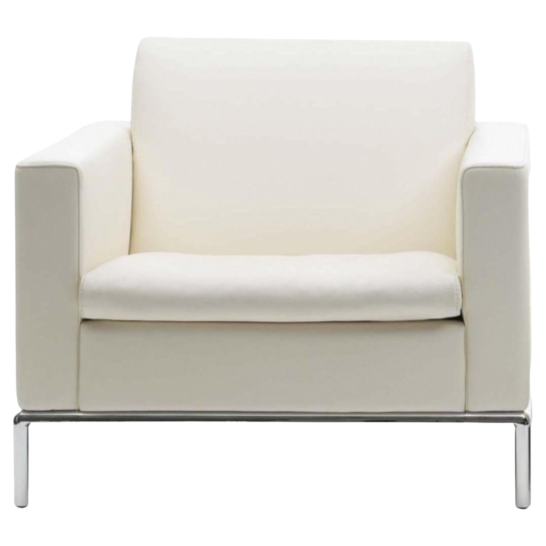 De Sede DS-5 Armchair in Snow Upholstery by Antonella Scarpitta For Sale