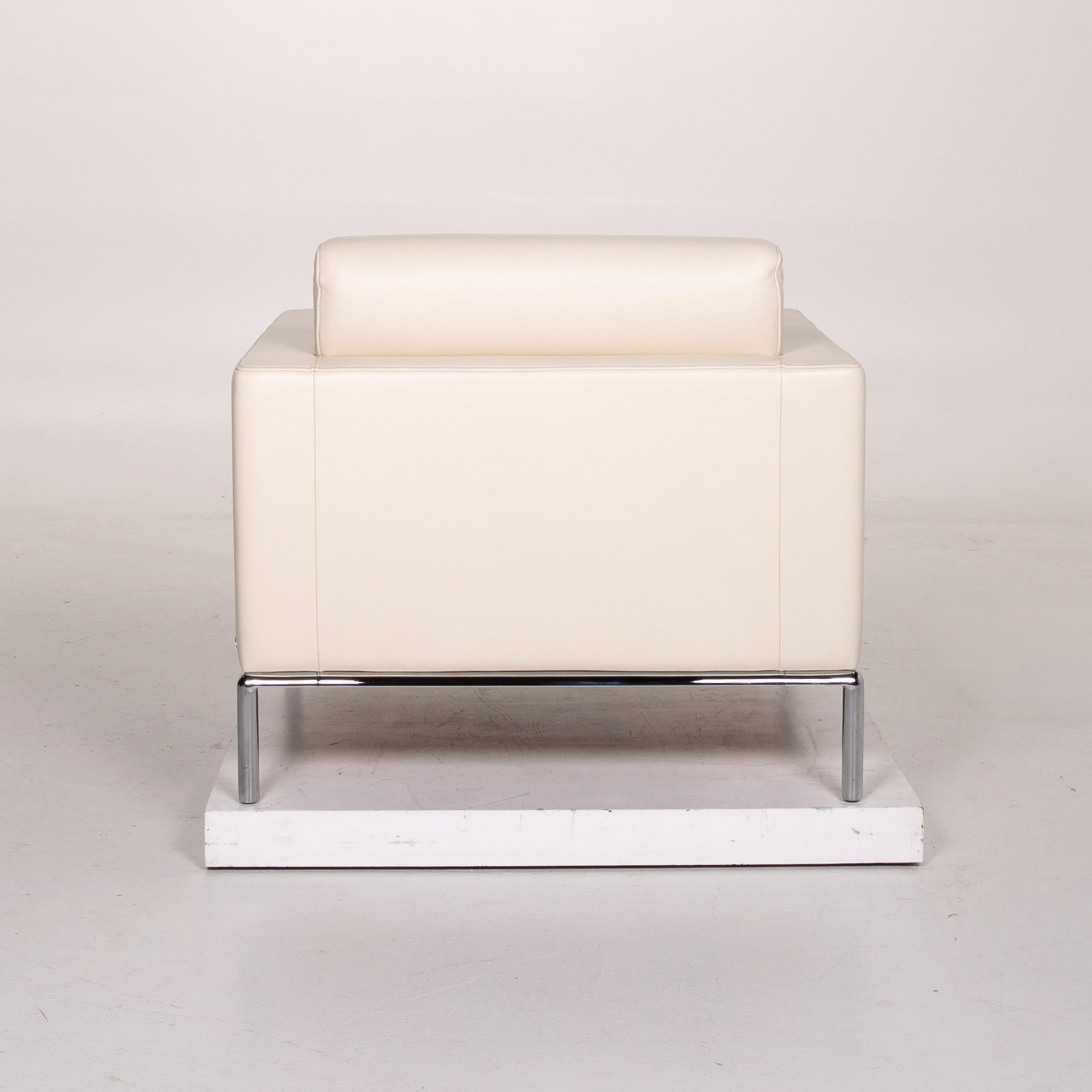 De Sede DS 5 Leather Armchair Cream For Sale 3