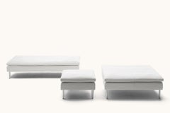De Sede DS-5 Small Ottoman in Snow Upholstery by Antonella Scarpitta