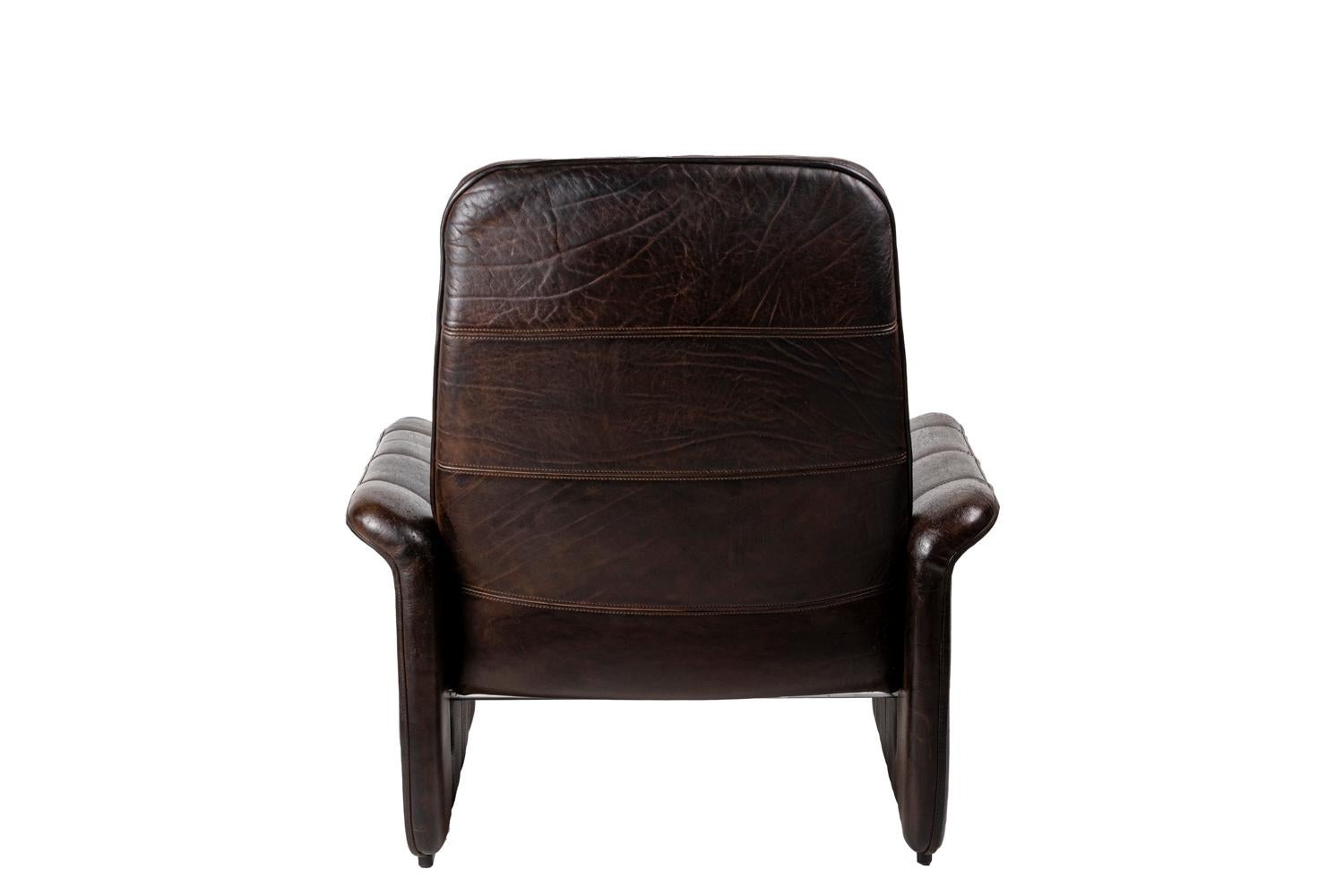 De Sede, DS-50 Armchair in Buff Leather, 1970s In Good Condition In Saint-Ouen, FR