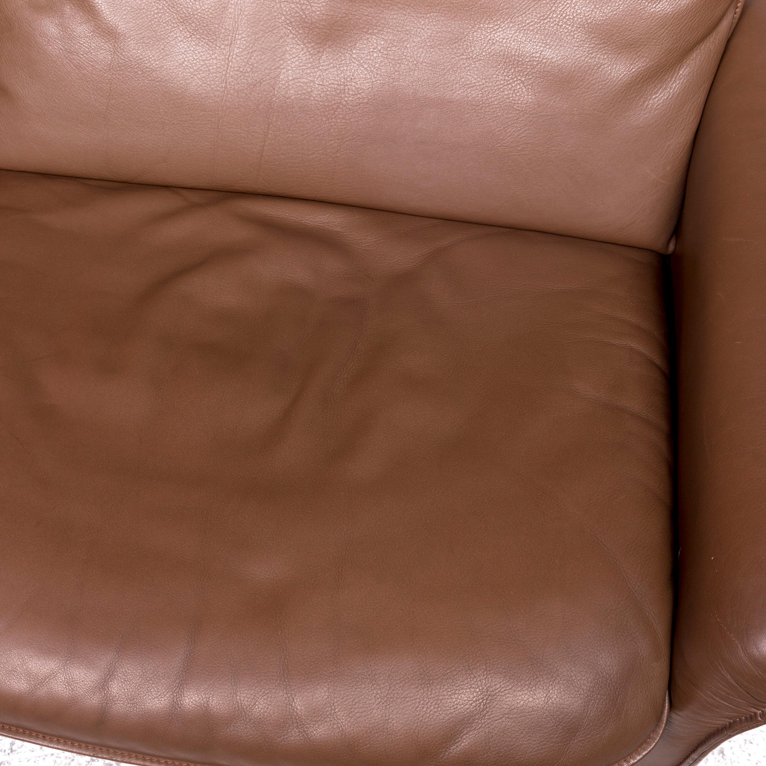 De Sede DS 50 Leather Sofa Brown Two-Seat Couch 1