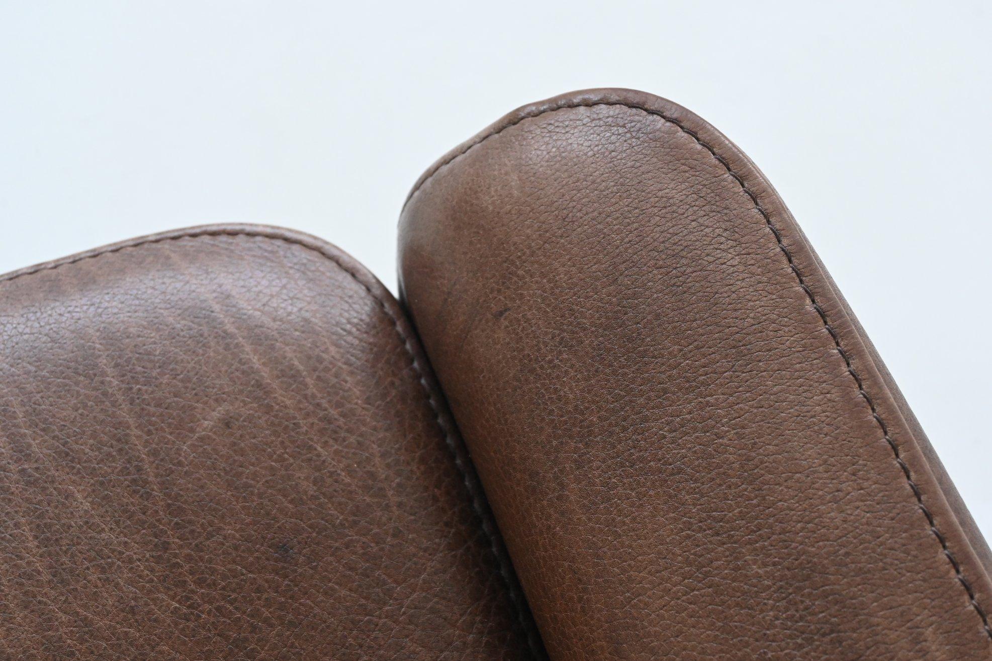 De Sede DS 50 lounge chairs brown buffalo leather Switzerland 1970 11