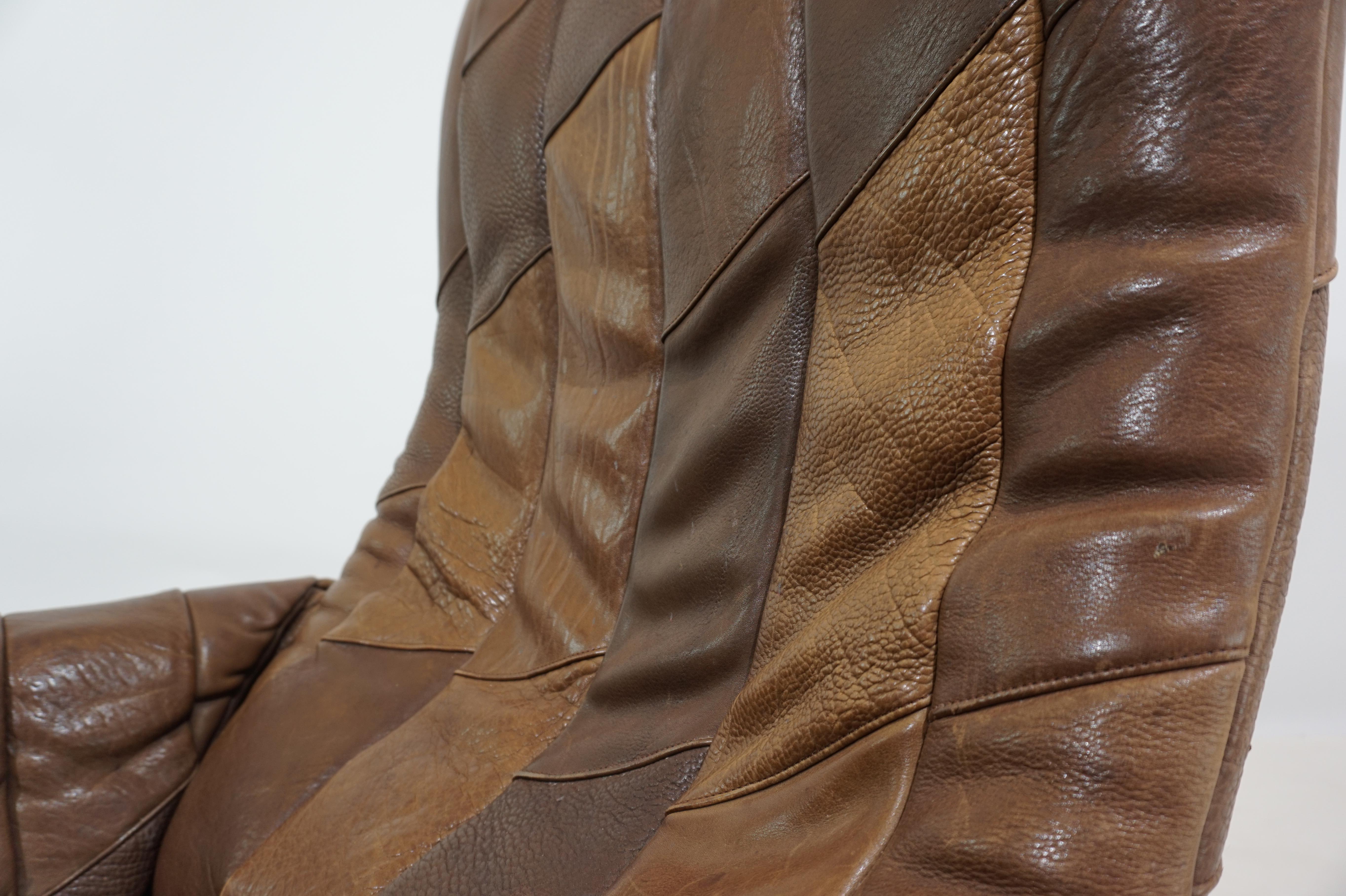 De Sede DS 50 patchwork leather armchair For Sale 2