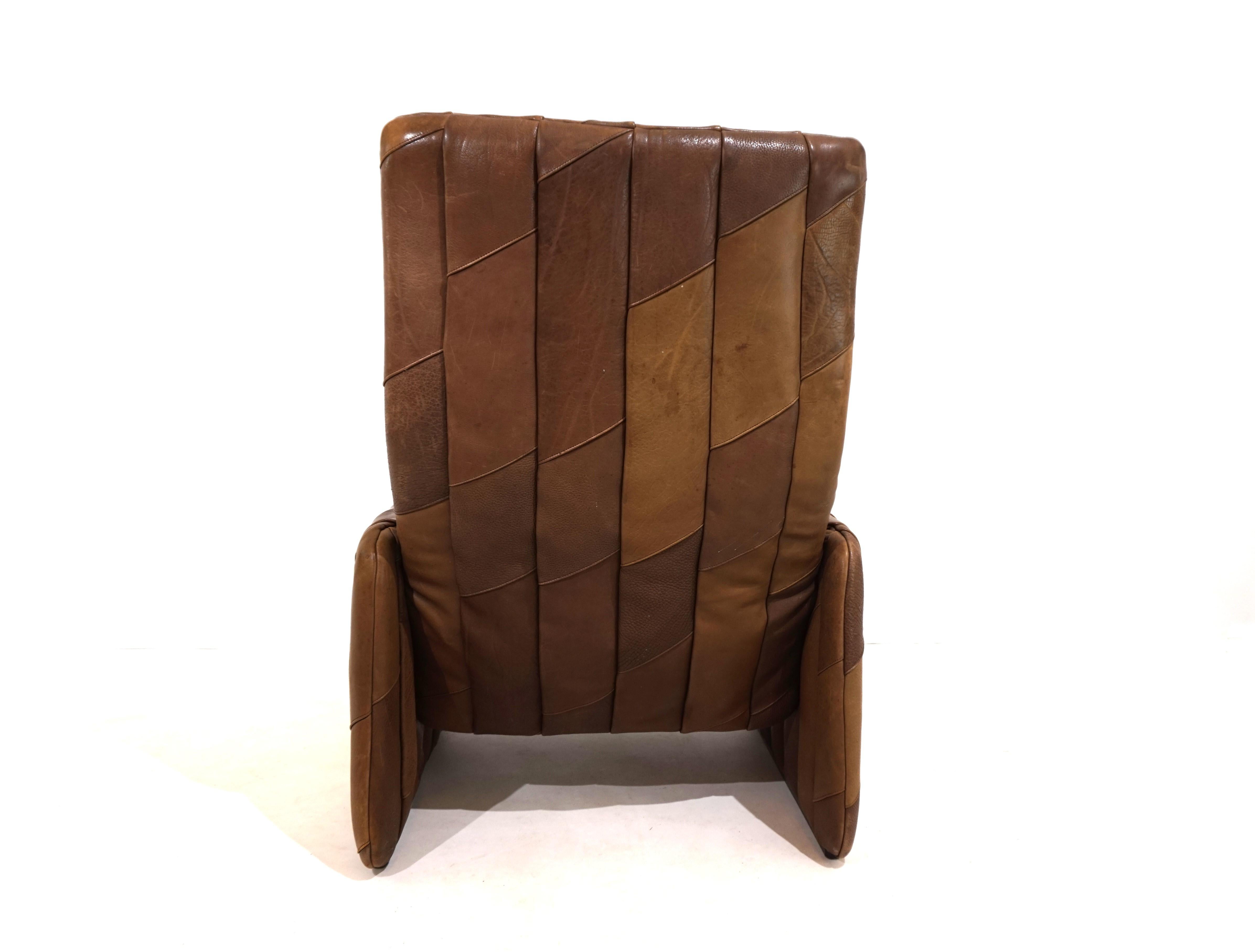 De Sede DS 50 patchwork leather armchair For Sale 3
