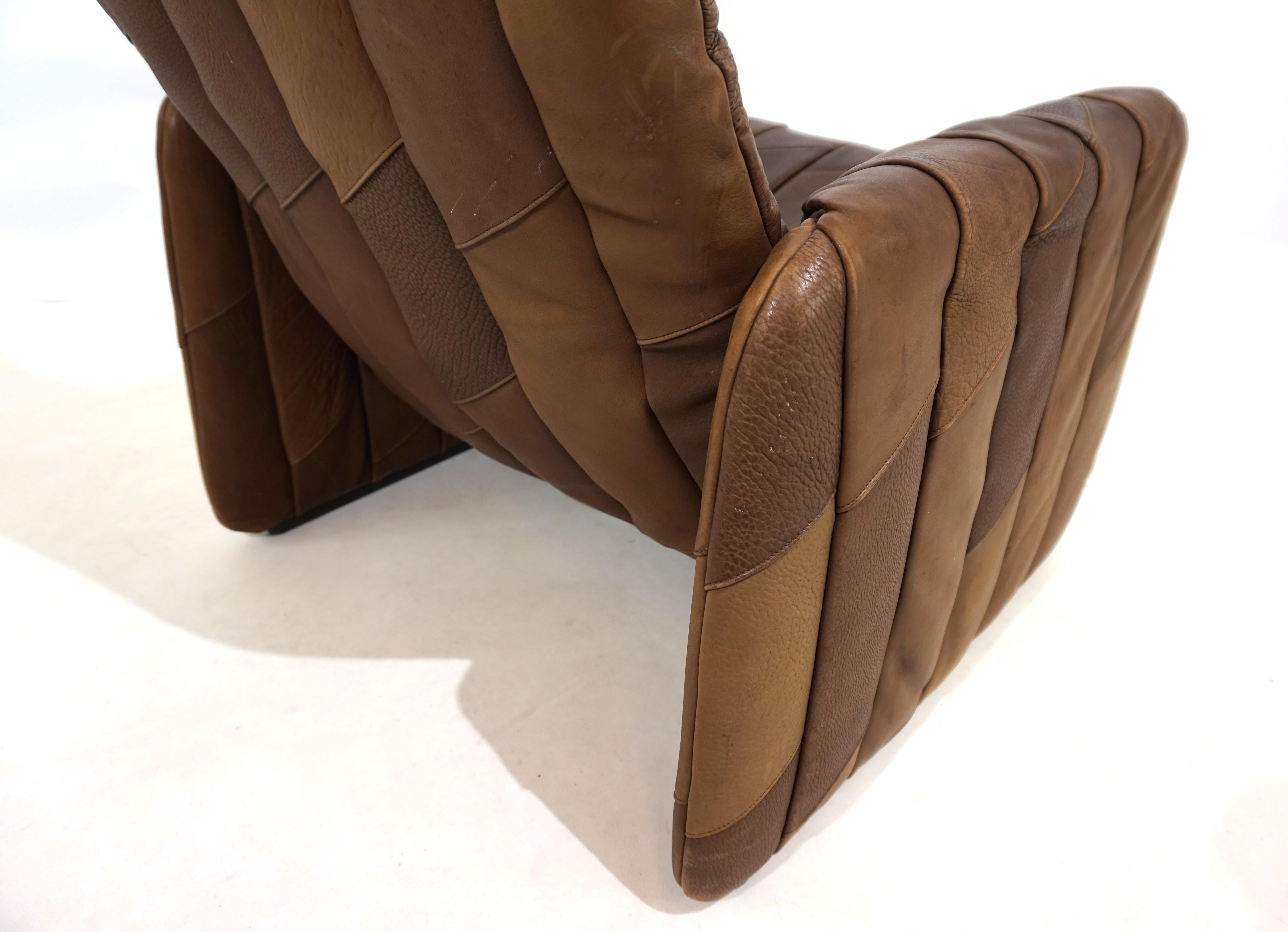 De Sede DS 50 patchwork leather armchair For Sale 4