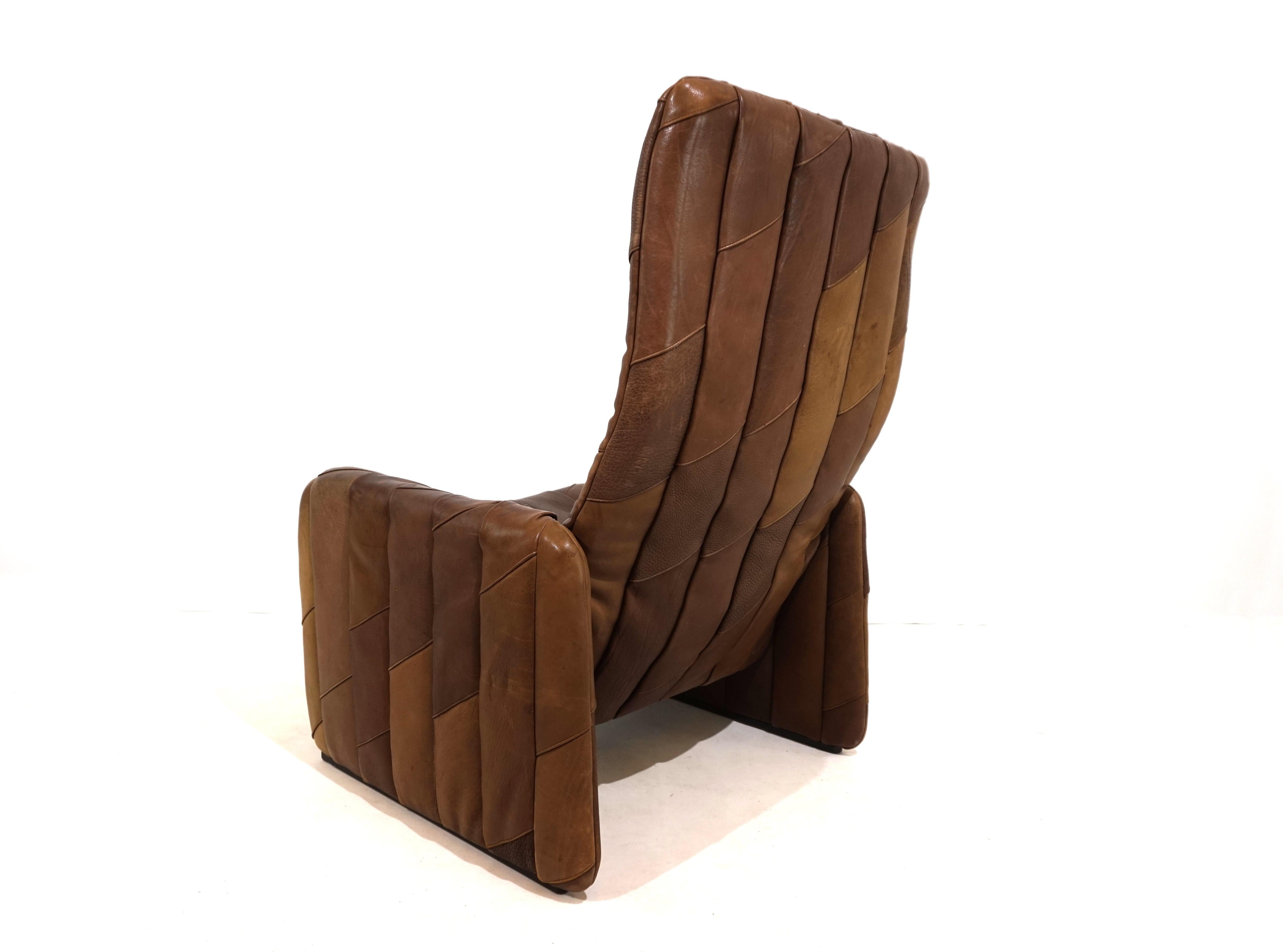 De Sede DS 50 patchwork leather armchair For Sale 5