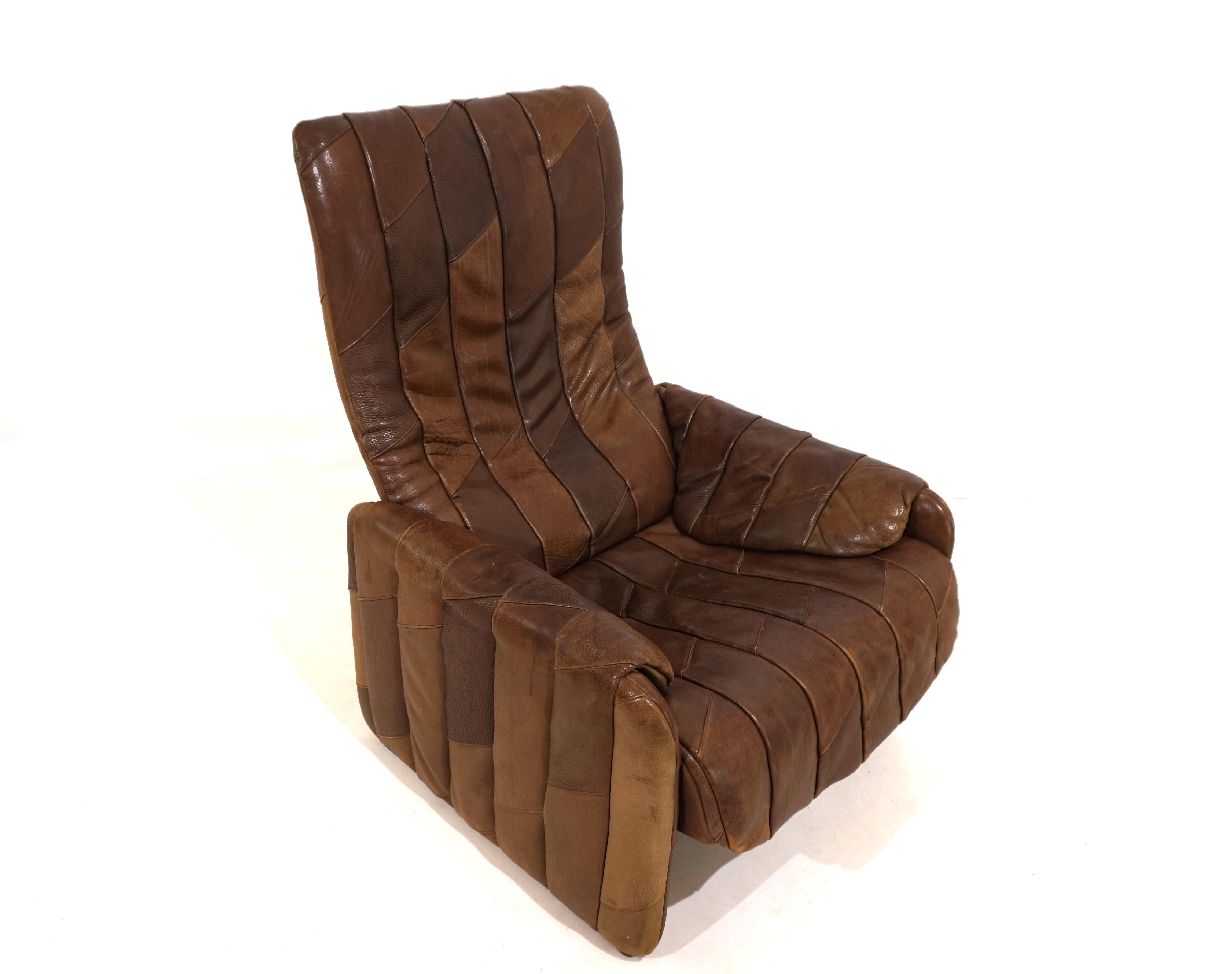 De Sede DS 50 patchwork leather armchair For Sale 8