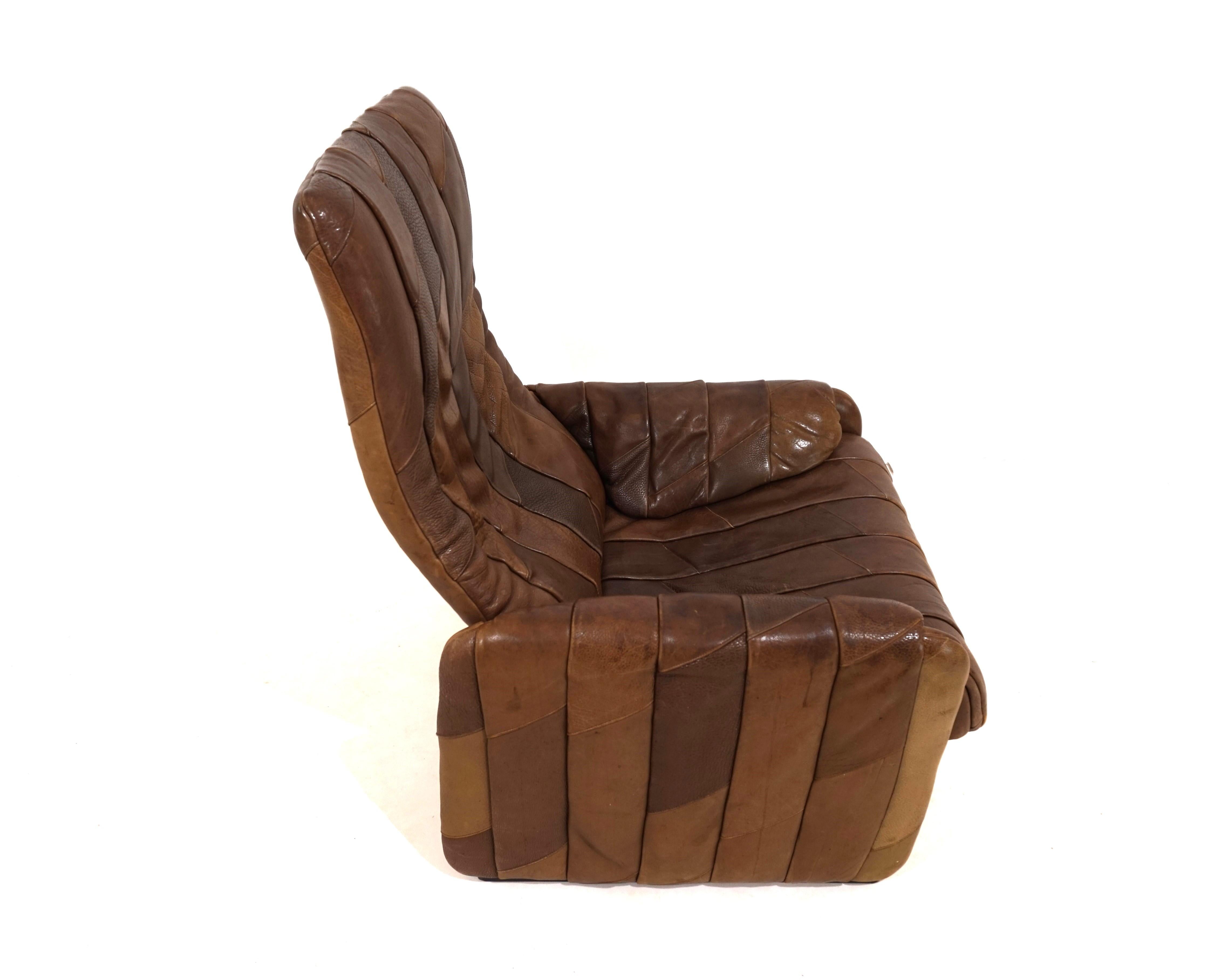 De Sede DS 50 patchwork leather armchair For Sale 9