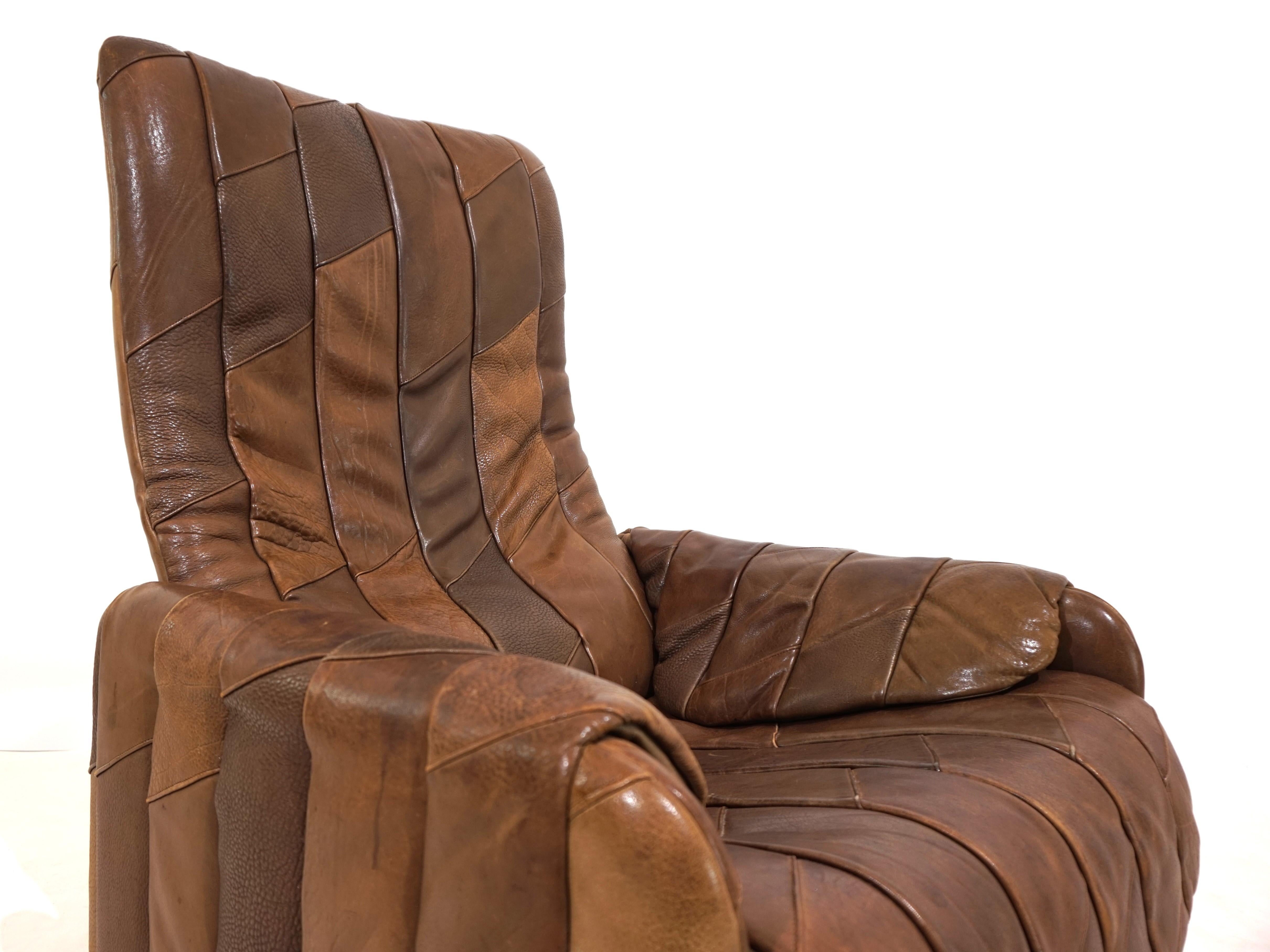 De Sede DS 50 patchwork leather armchair In Good Condition For Sale In Ludwigslust, DE